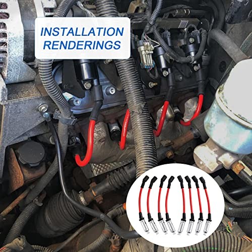 High Performance Spark Plug Ignition Wire for 2000-2009 Chevy GMC V8