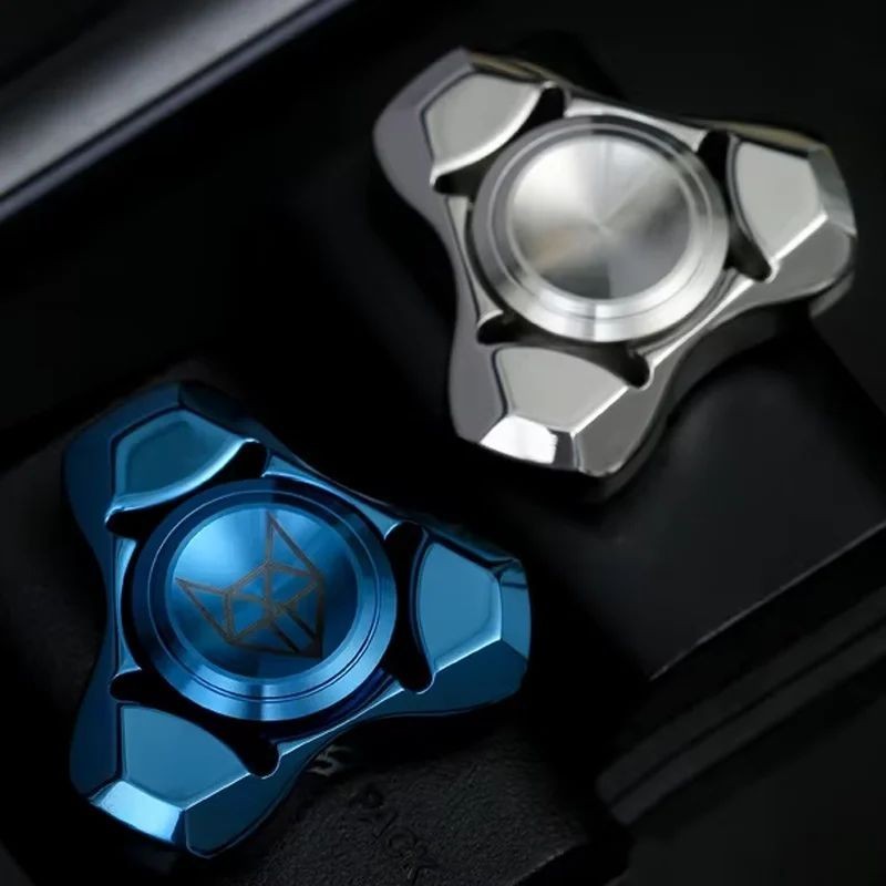 EDC Stainless Steel Mini Fidget Spinner – Metal Hand Stress Relief Spin Toy