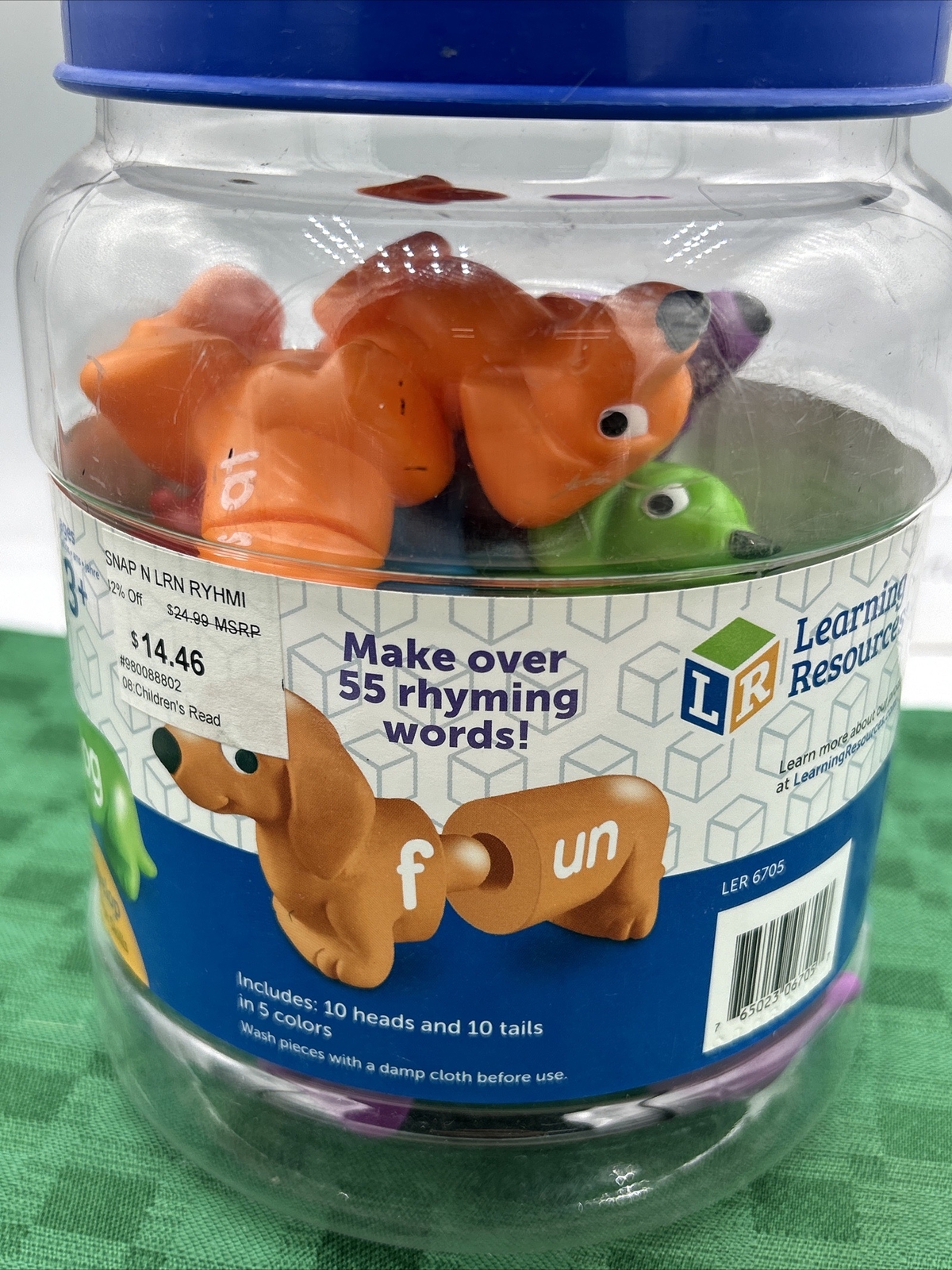 Rhyming Pups Learning Resources Snap-N-Learn Toy 20 Pcs
