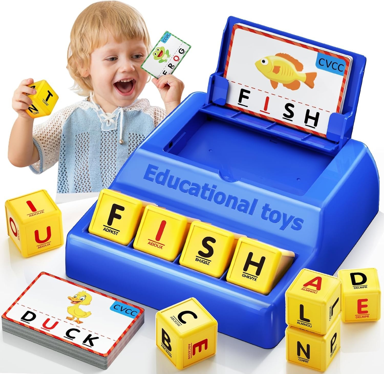 Montessori Matching Letter Game for Kids Ages 3-8 | Educational Learning Spellin