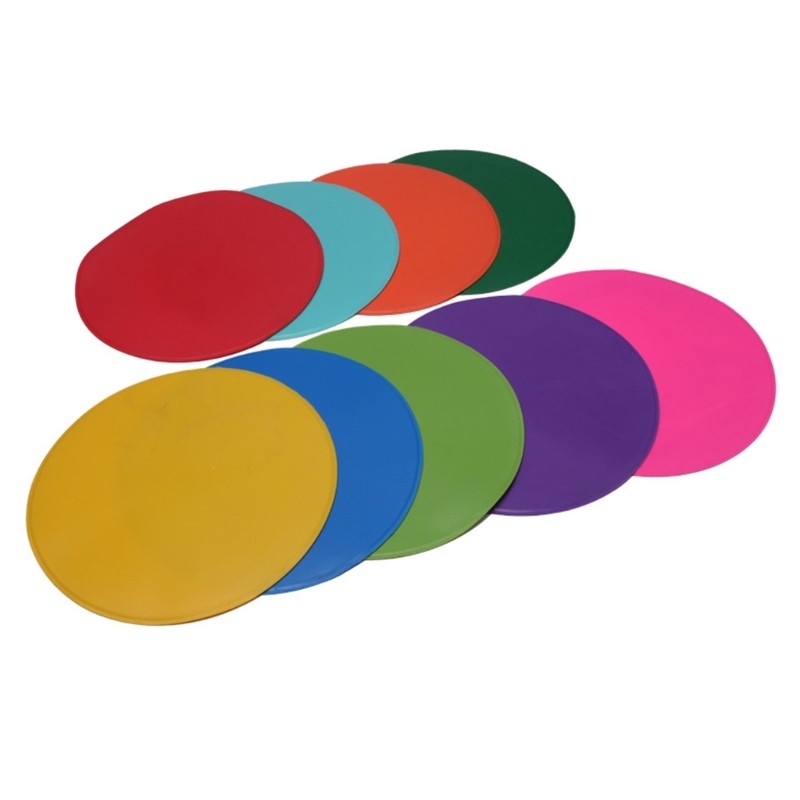 9Pcs Flat Field Cones Spots Markers NonSlip Agilitys Markers for Exercise Drill