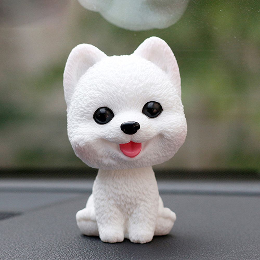 Tabletop Resin Nodding Puppy Toys Bobblehead Dog Shaking Head Dog Car Ornaments