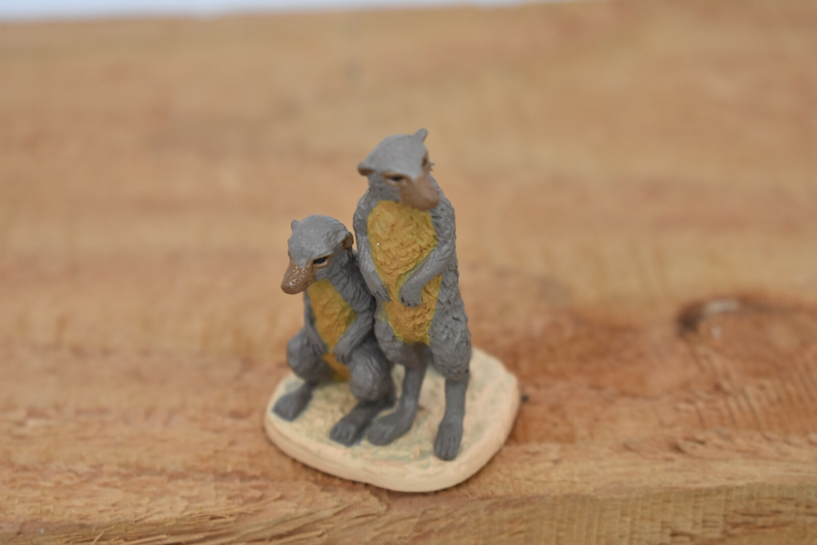 Meerkat Pair Realistic Toy Model Plastic African Animal Gift 1 7/8″ F1373