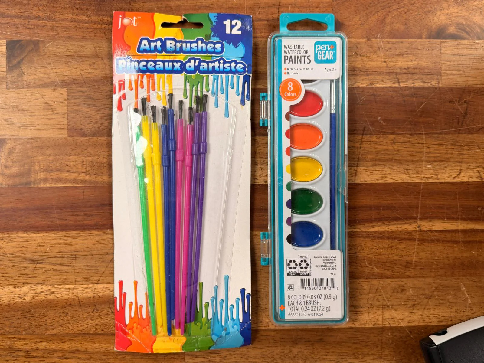 Paint Set LOT of 2 – Paint Brushes & Washable Paints