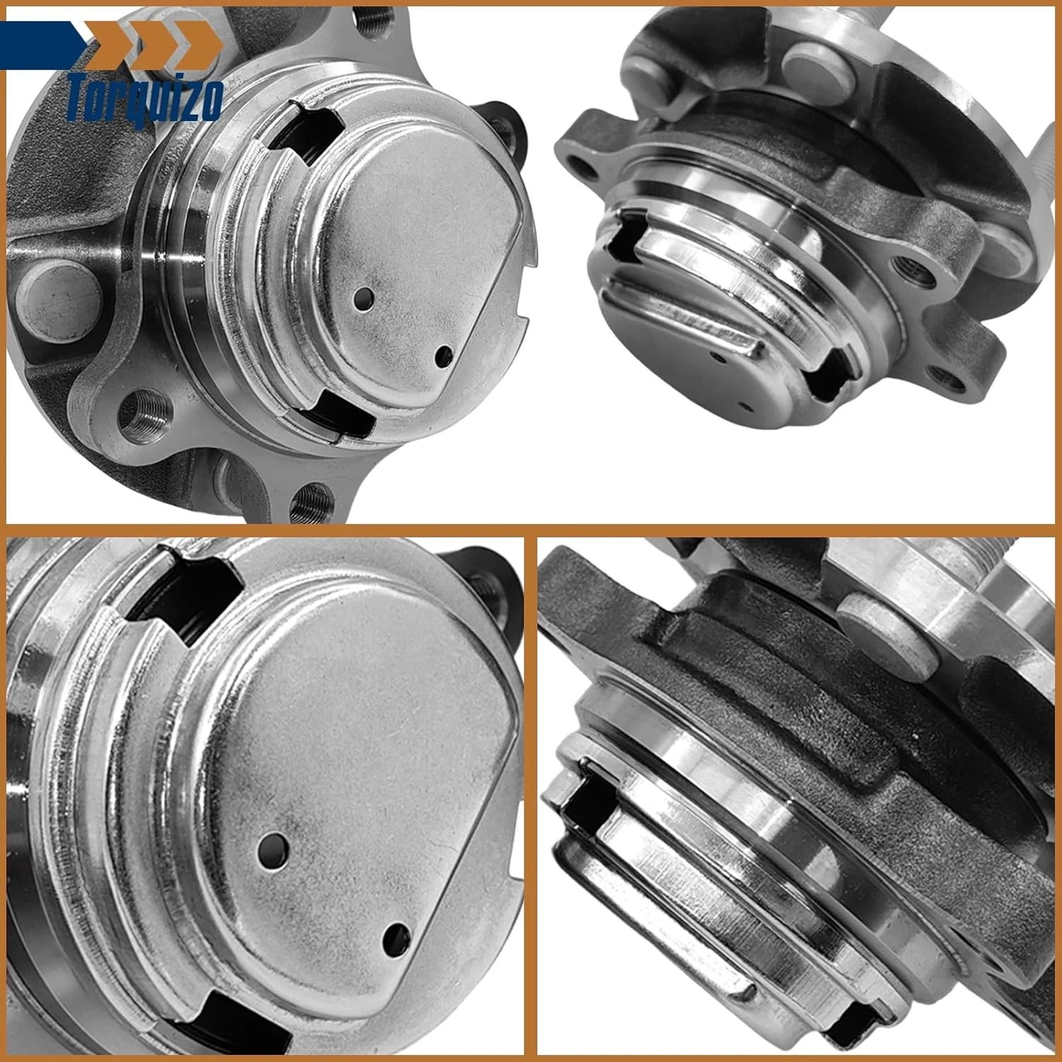 513334 Pair Front Wheel Hub and Bearing Assembly for Nissan 370Z, Infiniti G35,