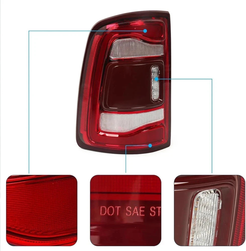 19-23 Dodge Ram 2500 3500 LED Tail Light Blindspot Ready Left Driver Side