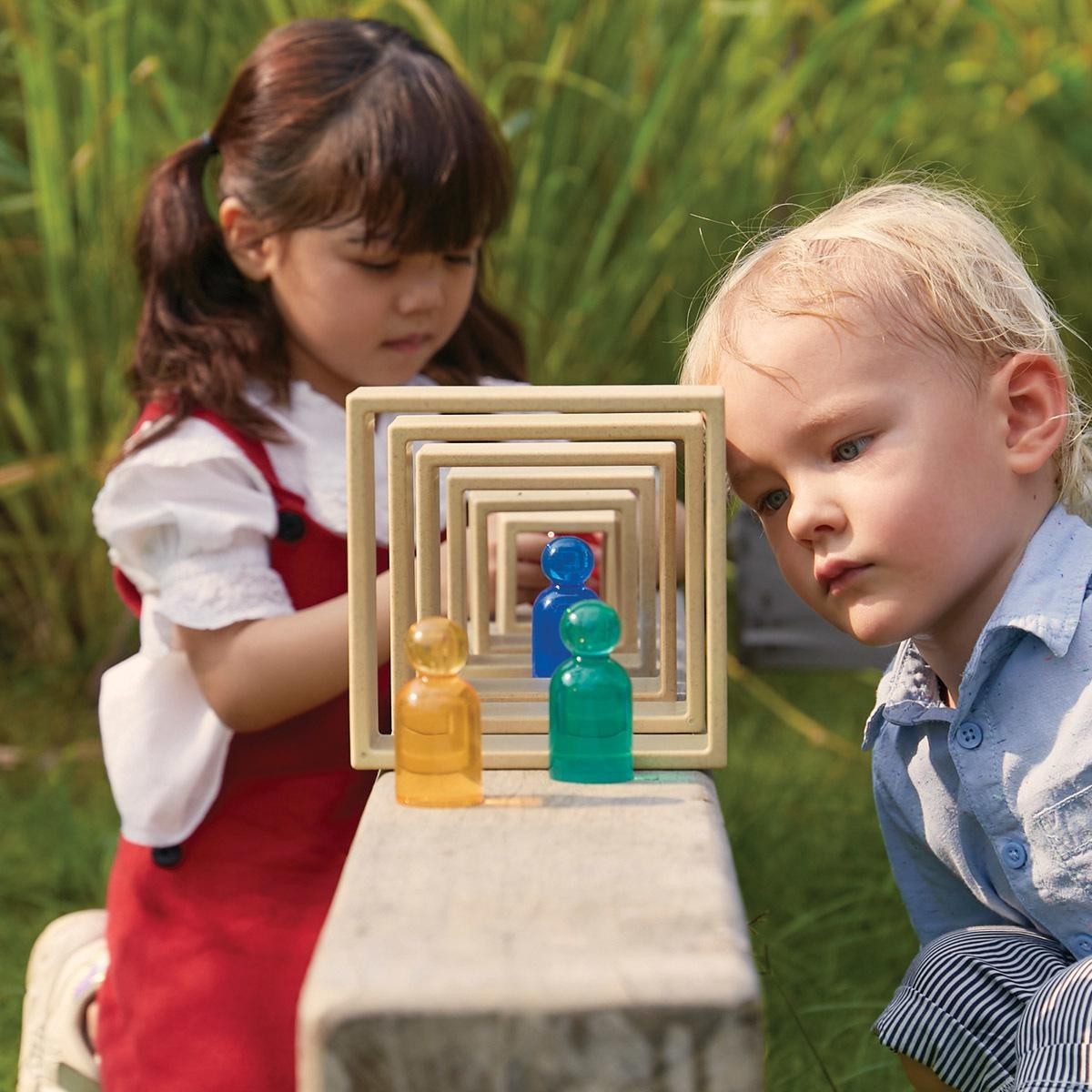 Kaplan Early Learning Discovery Squares – Natural – 6 Pieces