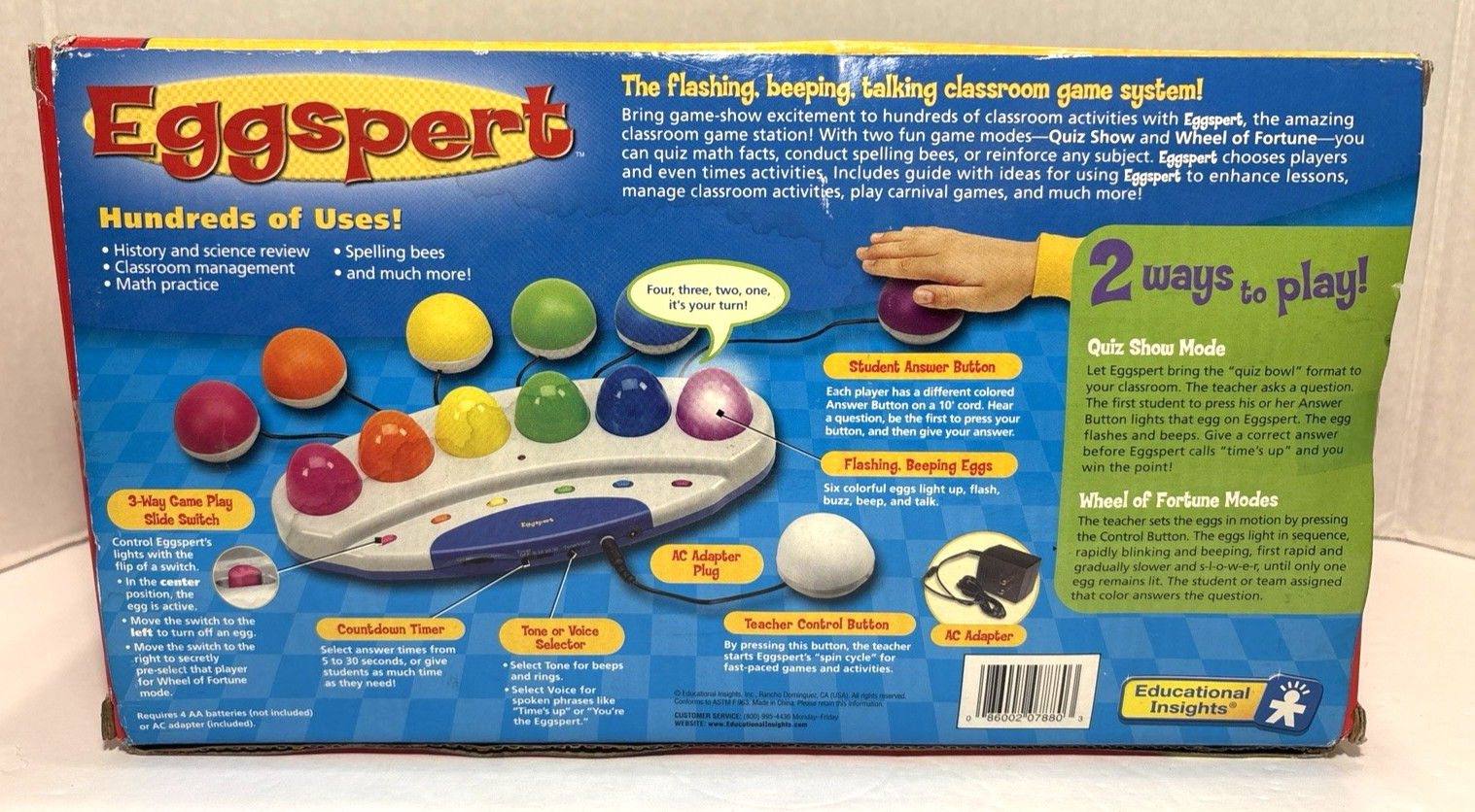 Eggspert Educational System Quiz Tool Buzzer Classroom Homeschool Games Teacher