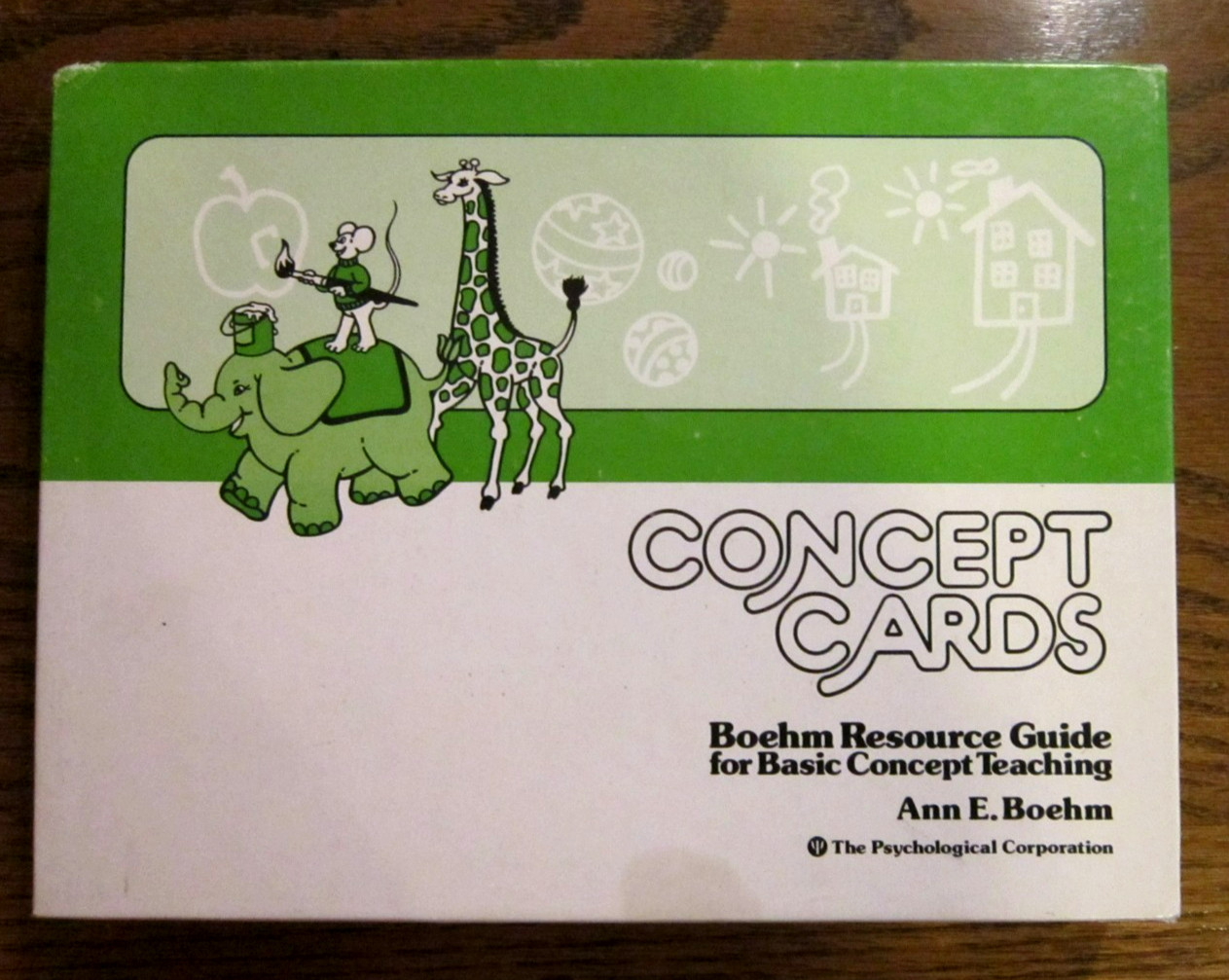 Ann E. Boehm CONCEPT CARDS Resource Guide Teacher Classroom – 62 Flash Cards
