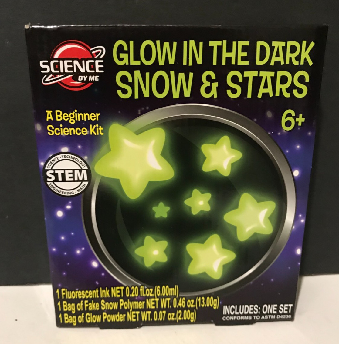 Glow In The Dark Snow and Stars – Science By Me – Creative Kids Kit