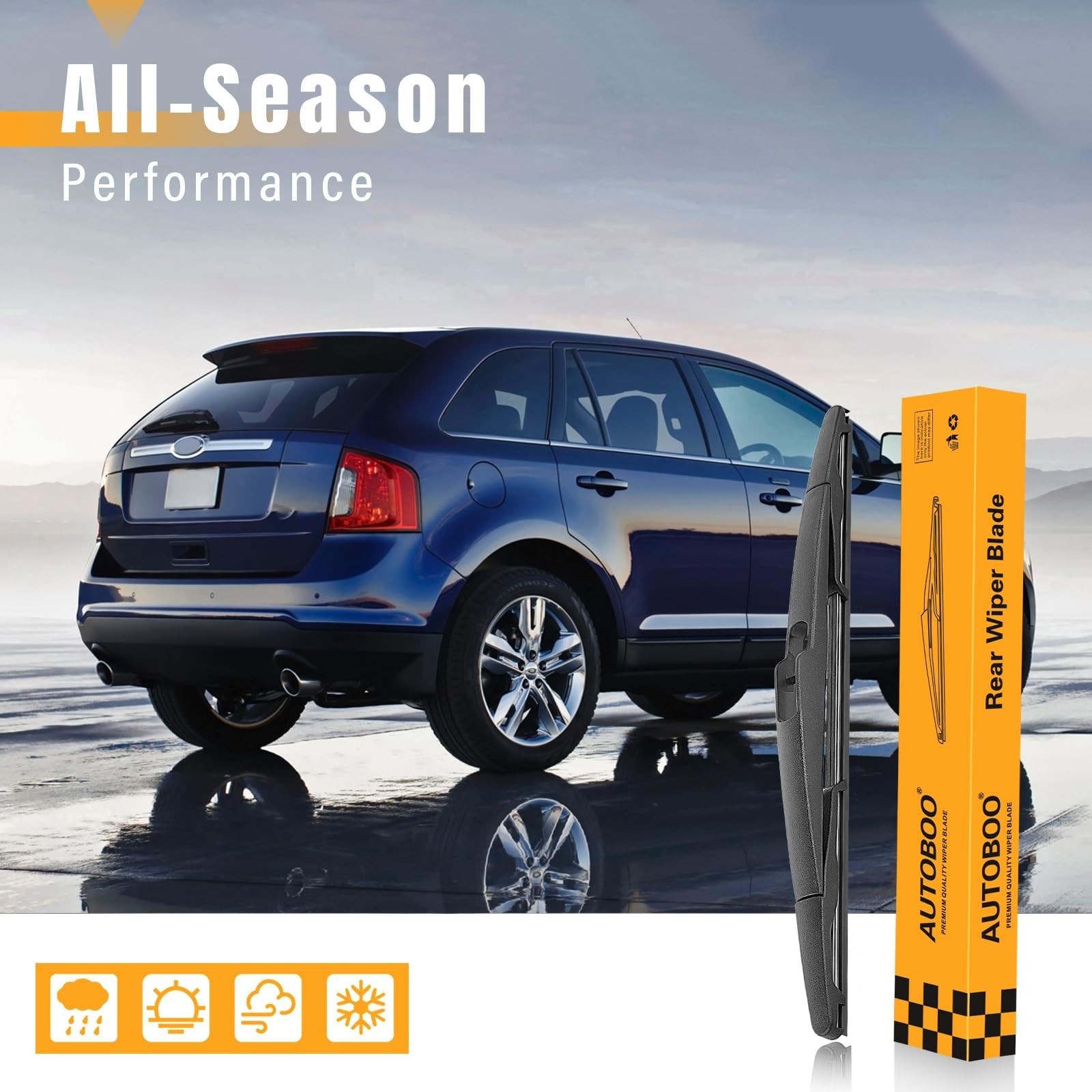 AUTOBOO 14 Inch Rear Wiper Blade Replacement for Ford Edge 2014-2007 Transit …
