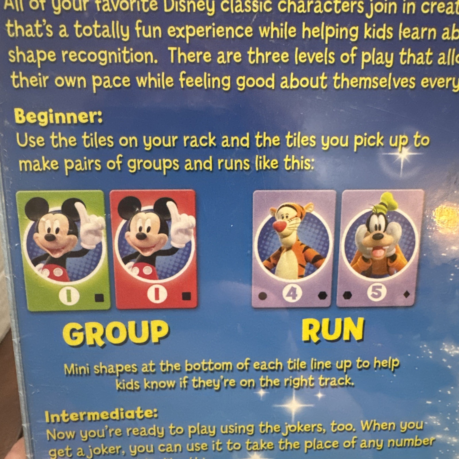 Disney Rummikub Kids Edition Preschool Numbers Learning Game Ages 4+ New/Sealed