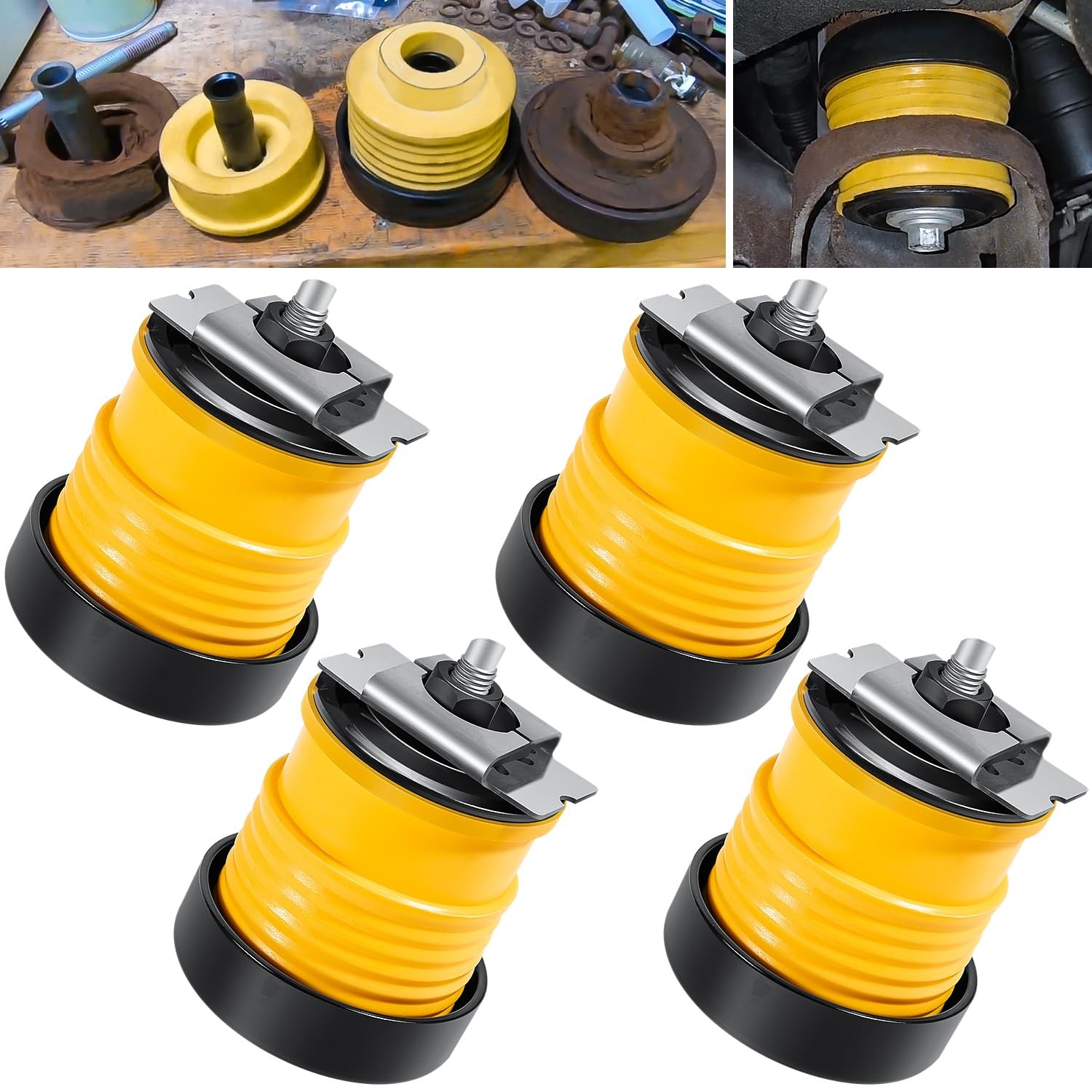 924-066 Body Mount Bushing Kit for Ford F250 F350 Yellow