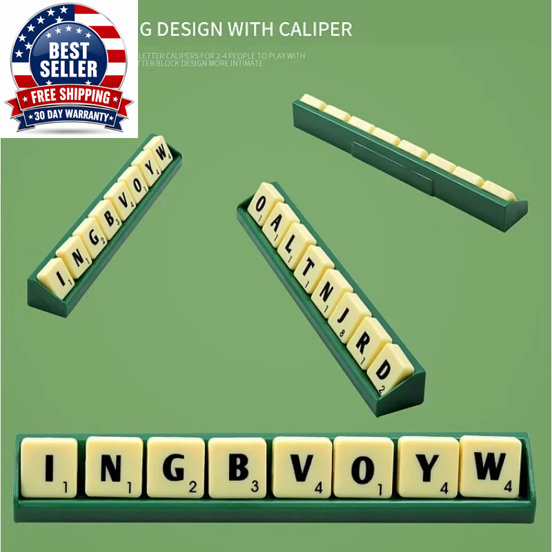 2-4 People English Spelling Solitaire Box Alphabet Chess Educational Toys Travel