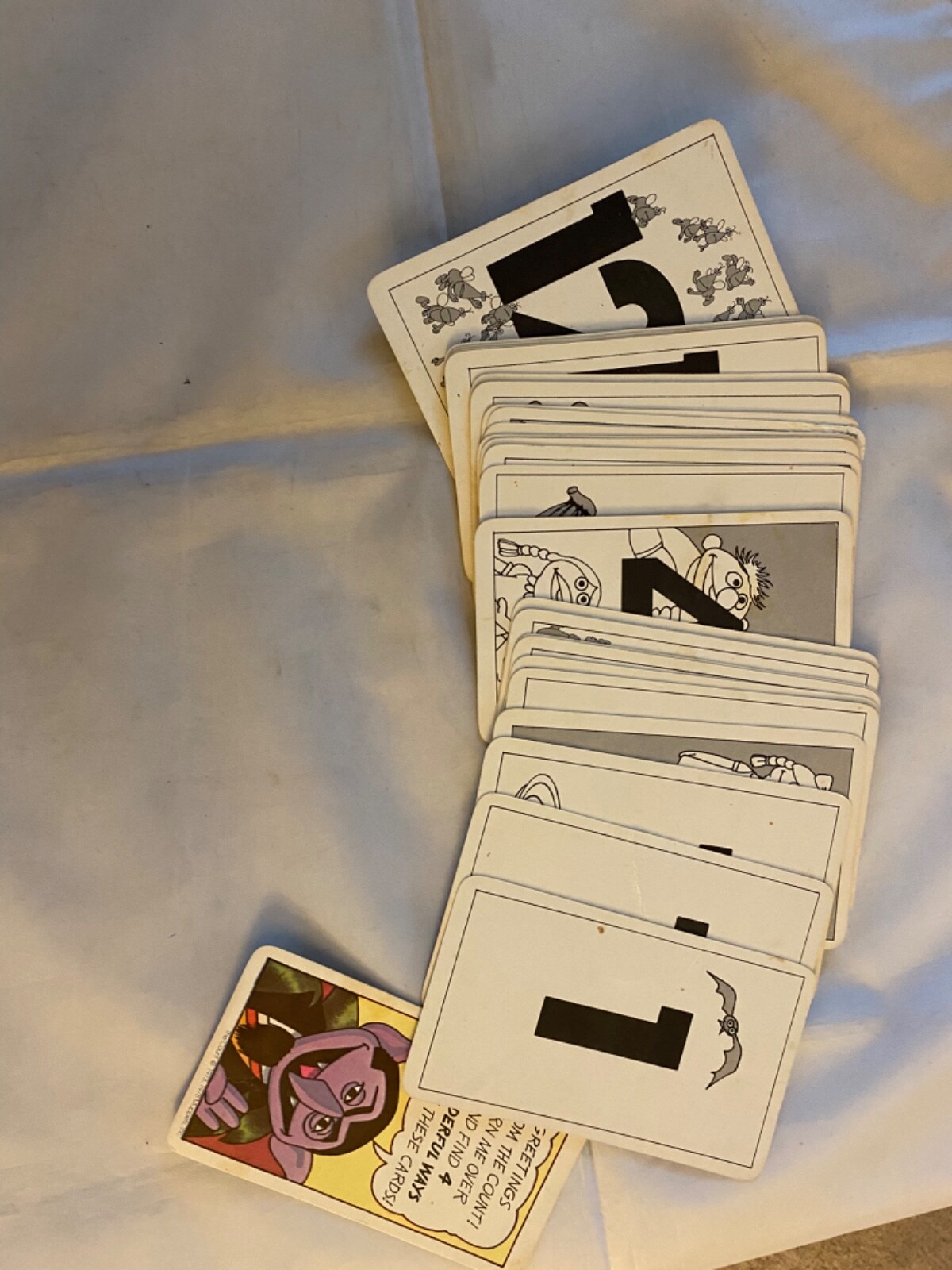 Vintage 1978 sesame street flashcards