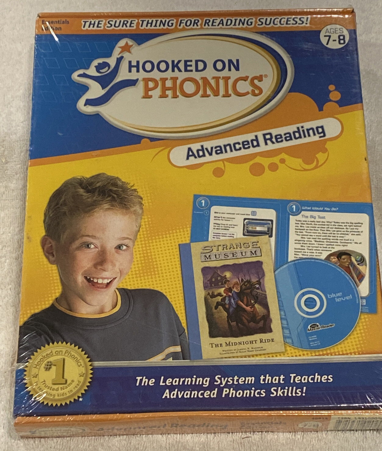 HOOKED ON PHONICS – Advanced Reading Ages 7-8 Essentials Edition NEW Sealed