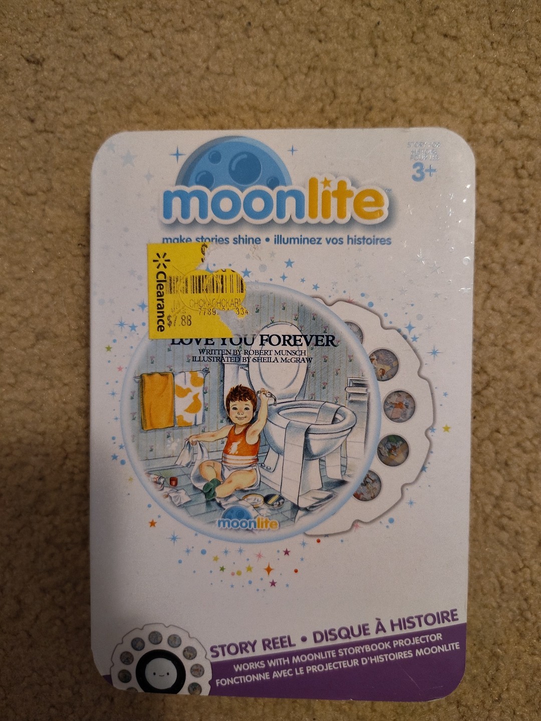 Moonlite Story Projector Gift Pack Projector and 5 Story Reels, NO CODES