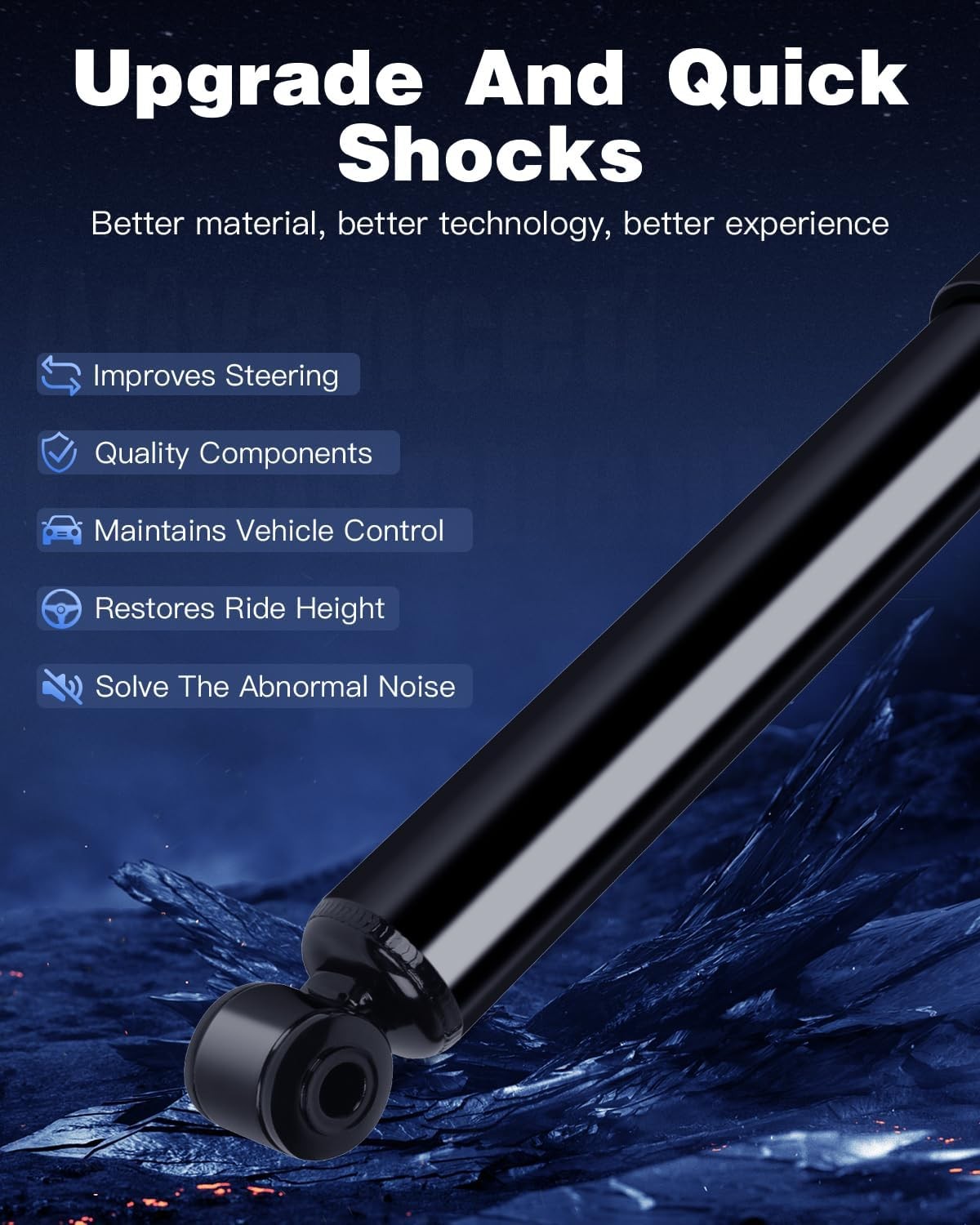 Set of 4 Shocks ECCPP Chevy Tracker Suzuki Sidekick