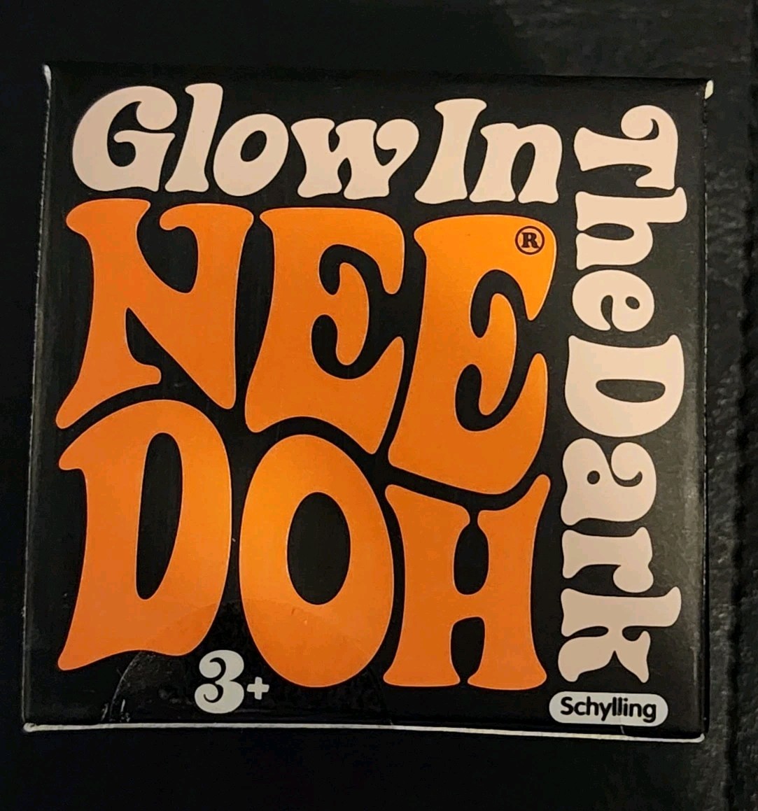 🔥NeeDoh Glow In The Dark Stress Ball Orange🔥 NEW IN BOX! ✨️ SOLD OUT! ✨️
