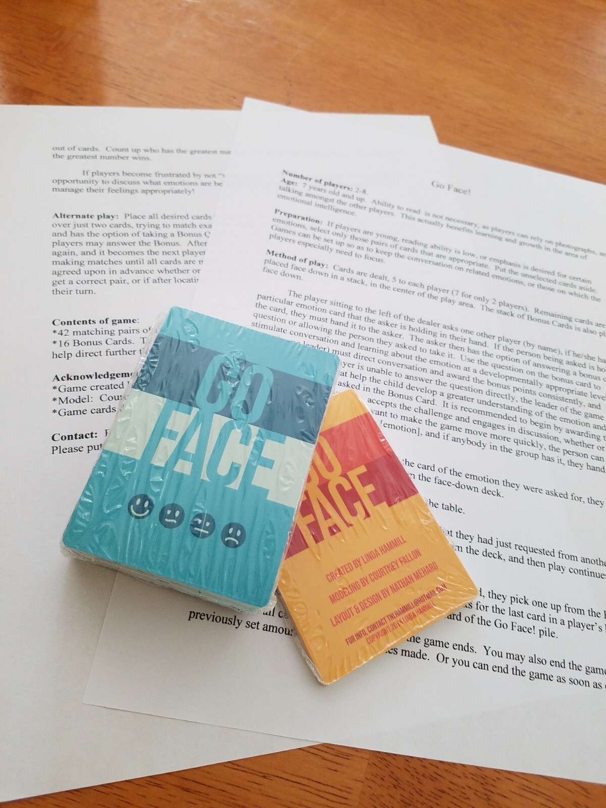GO FACE!  Social Skills, Emotional, Educational Card Game NEW