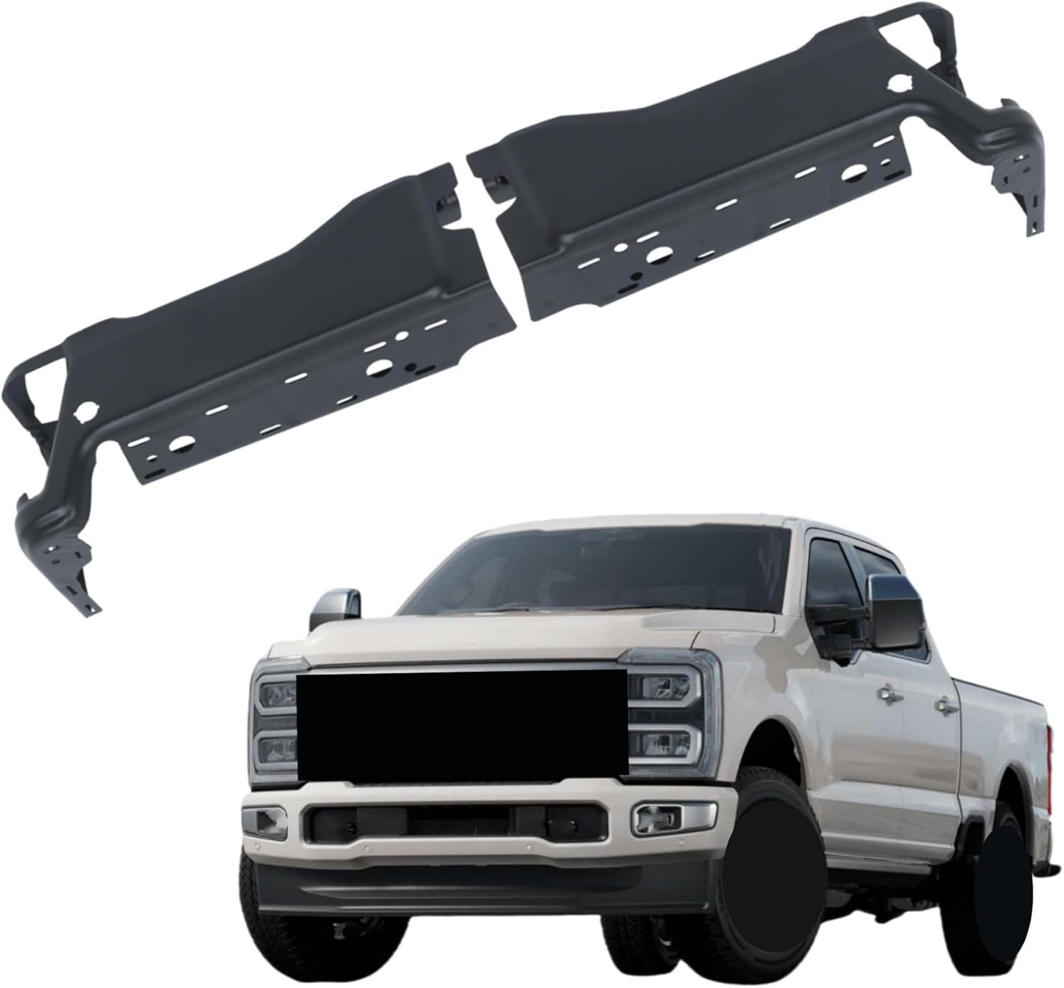 labwork Black Rear Left and Right Bumper End Bumper Face Bars with Parking