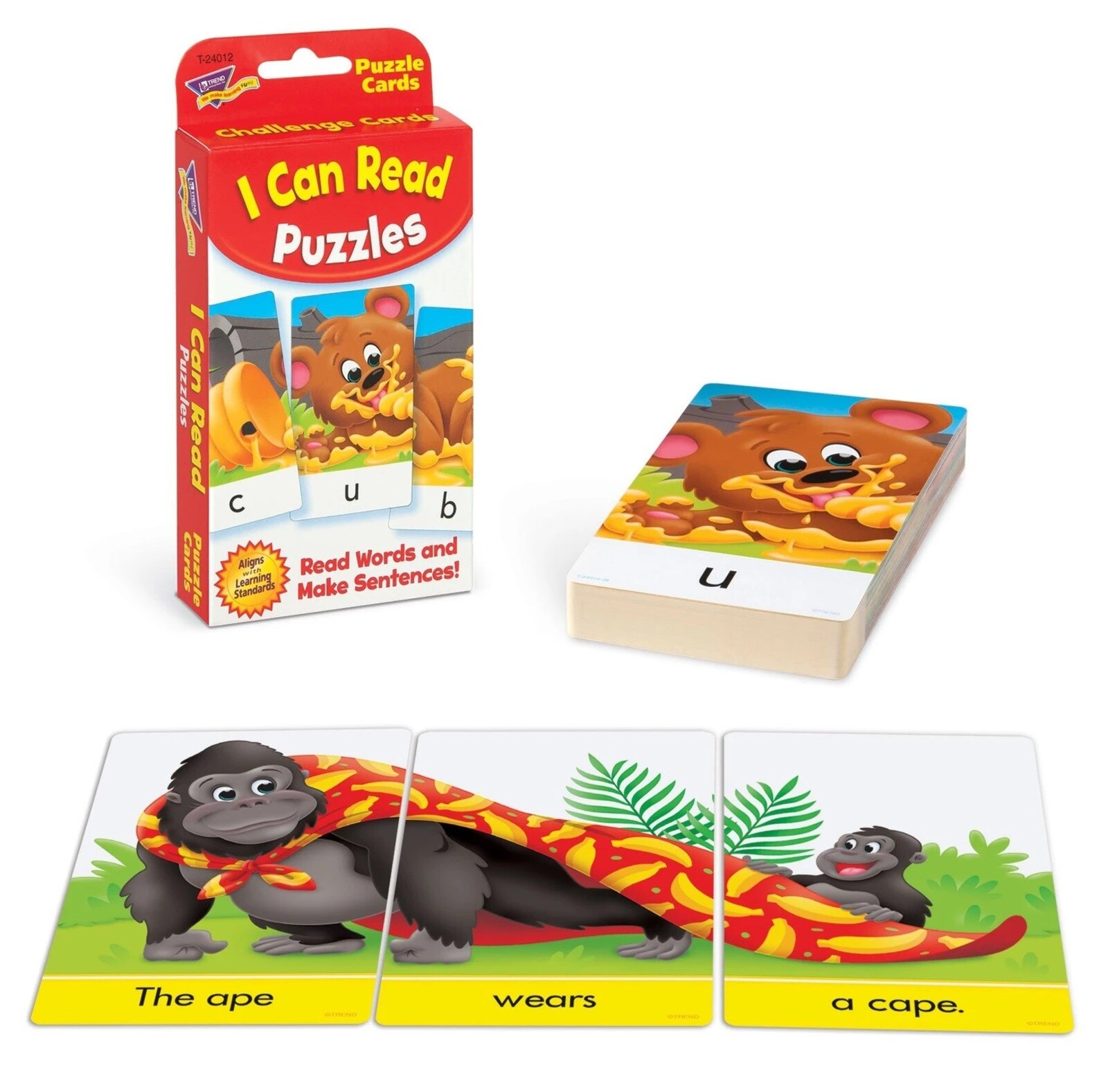 Picture Words Spelling Puzzles Game Match Spell Rhyming Sentences Cards ESL ELL