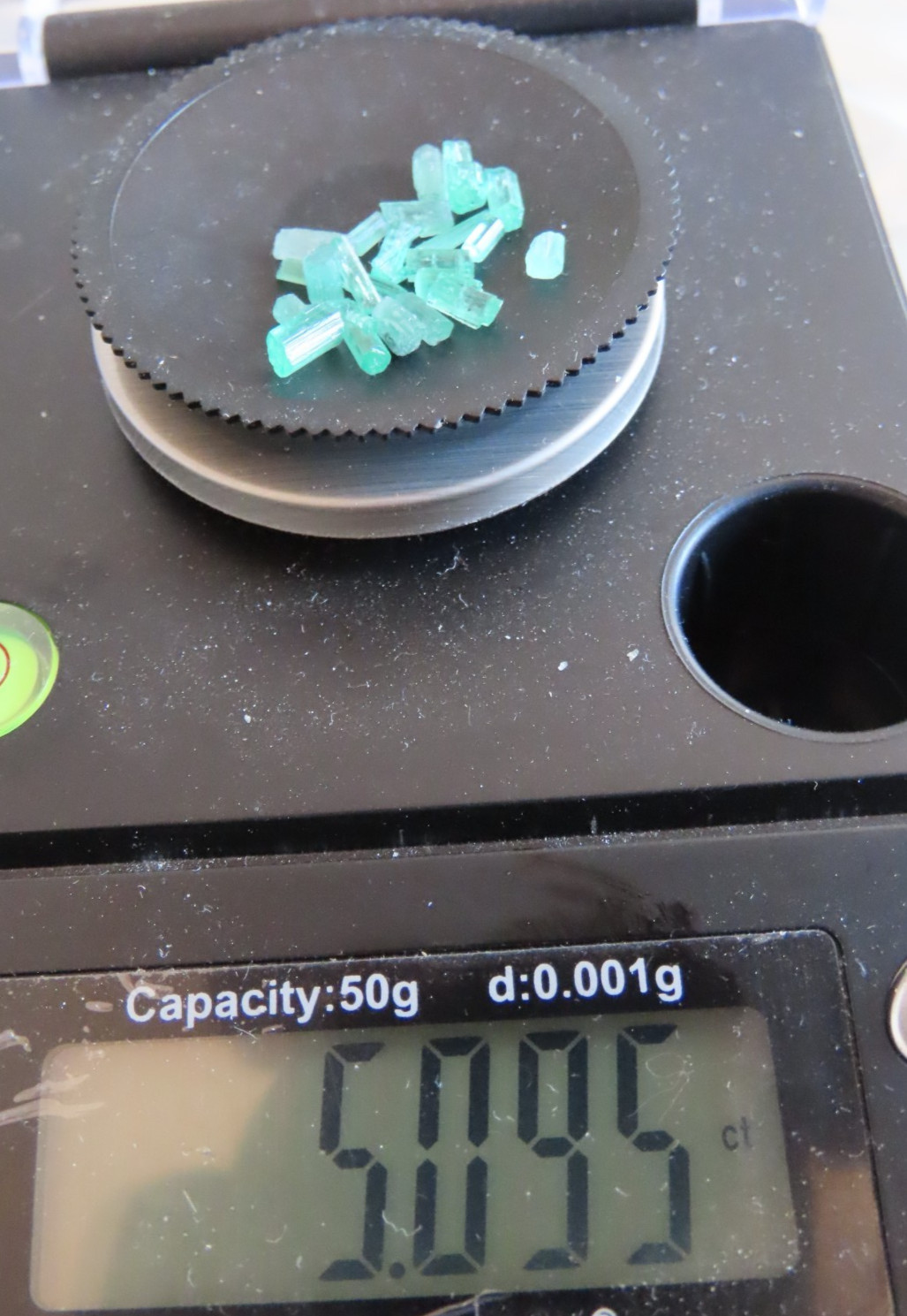 Colombian Natural Emeralds 5 QTS, Loose Tubulars (Canutillas)