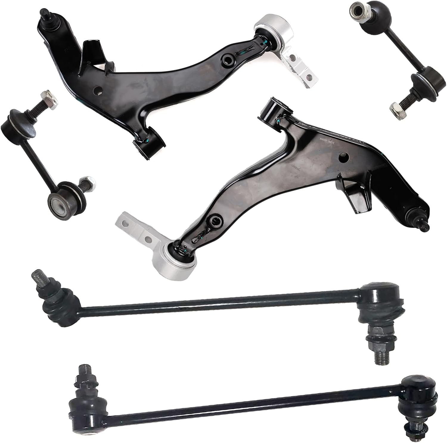 6pc Front Lower Control Arm Kit for Nissan Murano 2003 2004 2005 2006 2007,