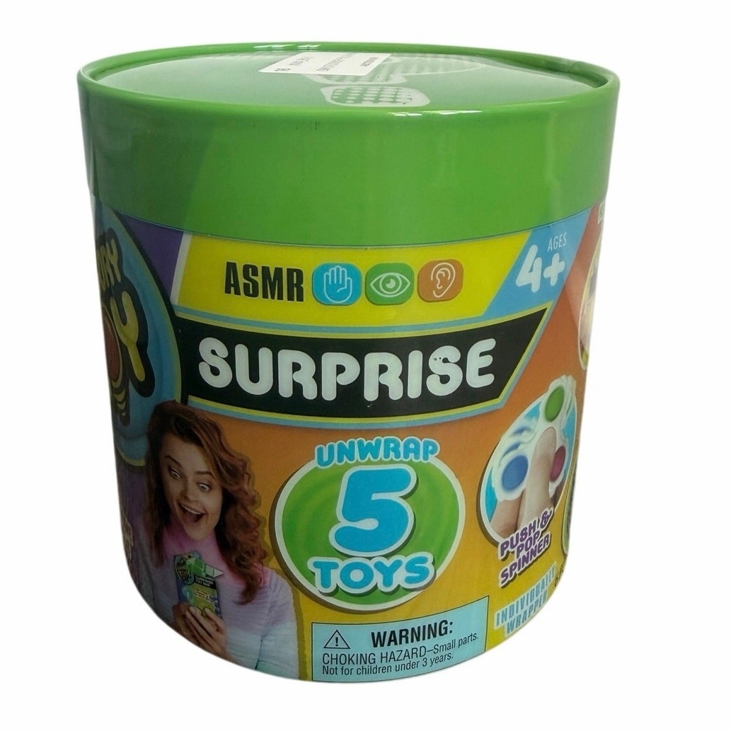 Ja-Ru Sensory Surprise 5 Pack Bucket Fidget Toy Set Novelty Kids NEW