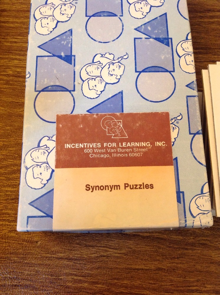 Incentives For Learning Box Set Of 48 Synonym Puzzles “Vintage 1979” No.178
