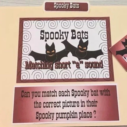 File Folder Game – Activity Set -Teaching Supplies READING Halloween