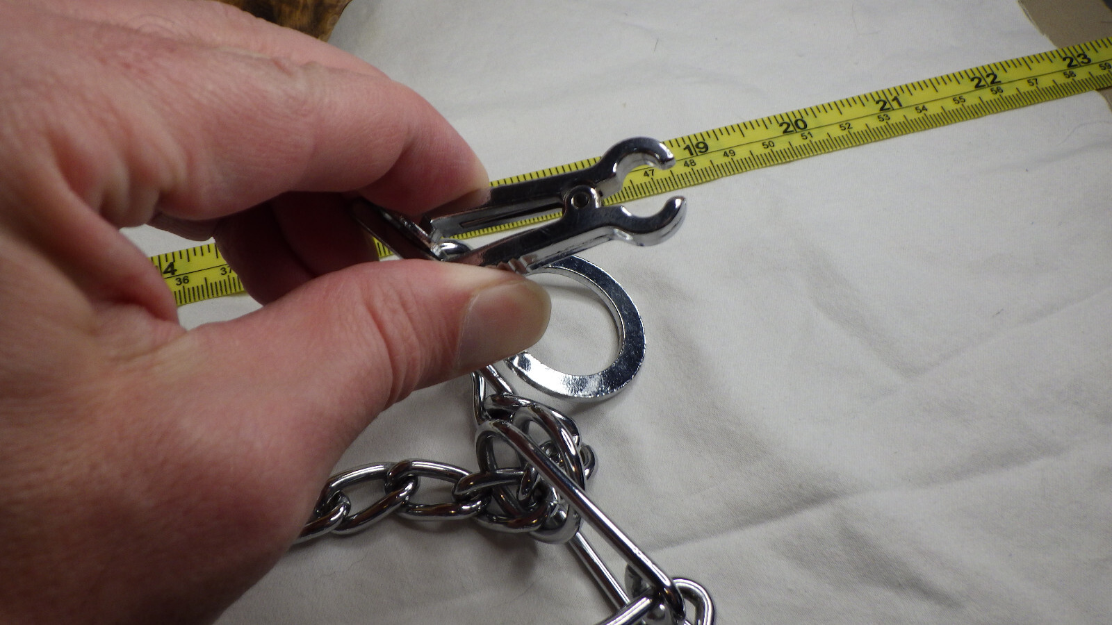 Double Adjustable Prong Dog Choke Chain Training Collar with Quick Release Clamp