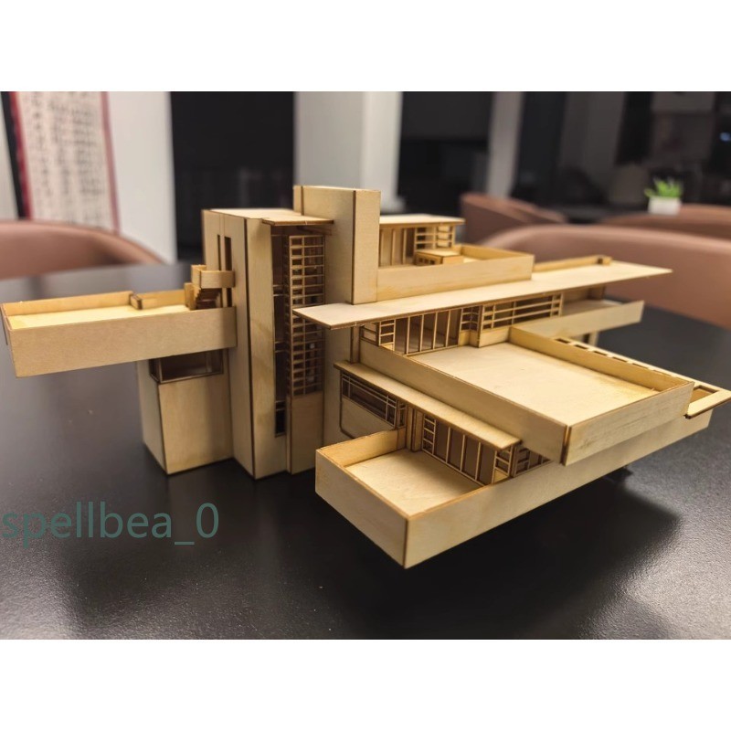 1:75 1:100 Villa 3D Wooden DIY Building Model Kits Assembly Kits Set Toys Gift