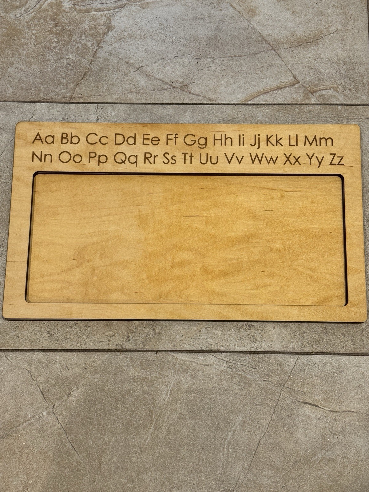 Wooden Writing Sand Tray Montessori Homeschool Letter Learning