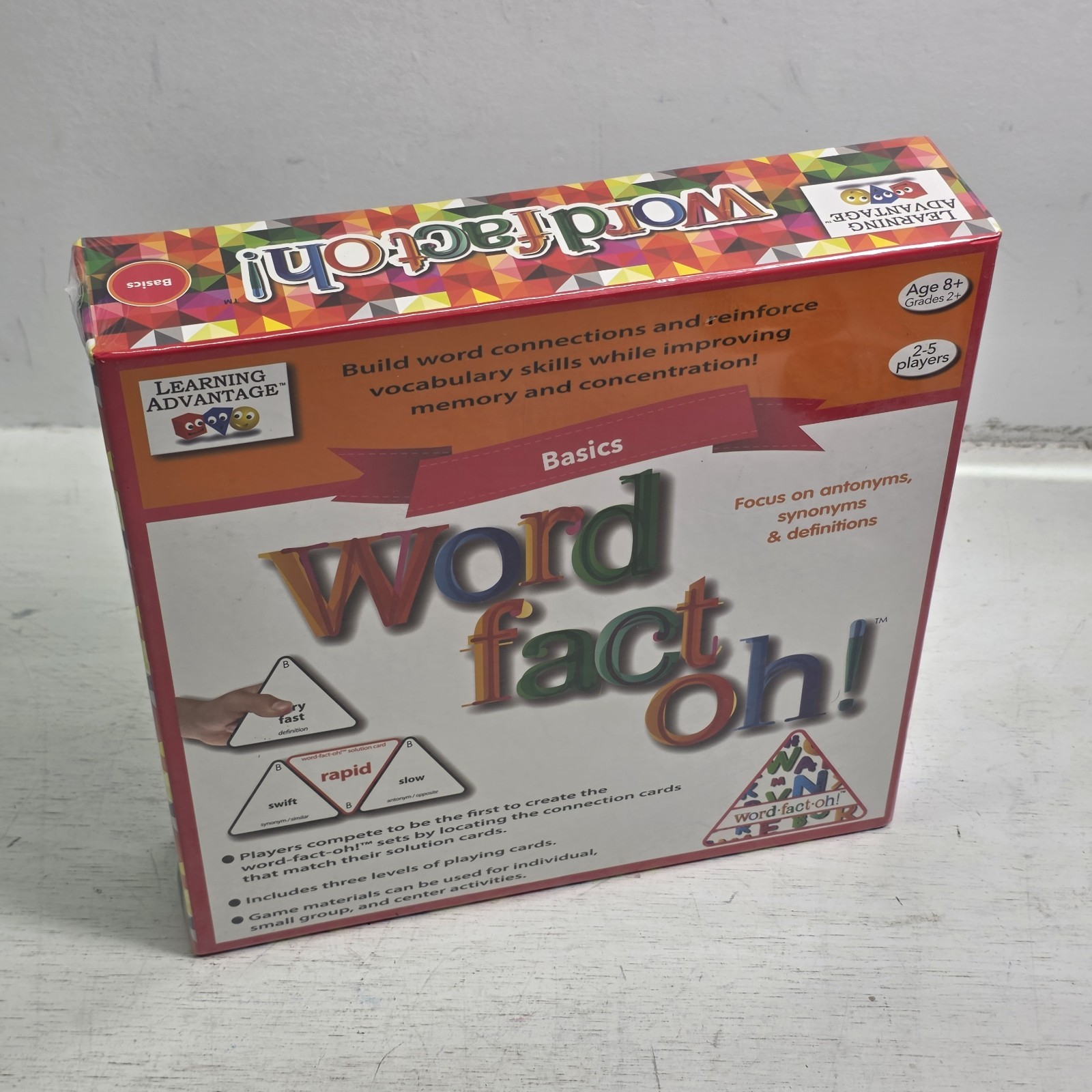 Learning Advantage Word Fact Oh! Antonyms Synonyms Definitions Grade 2+ Rare New