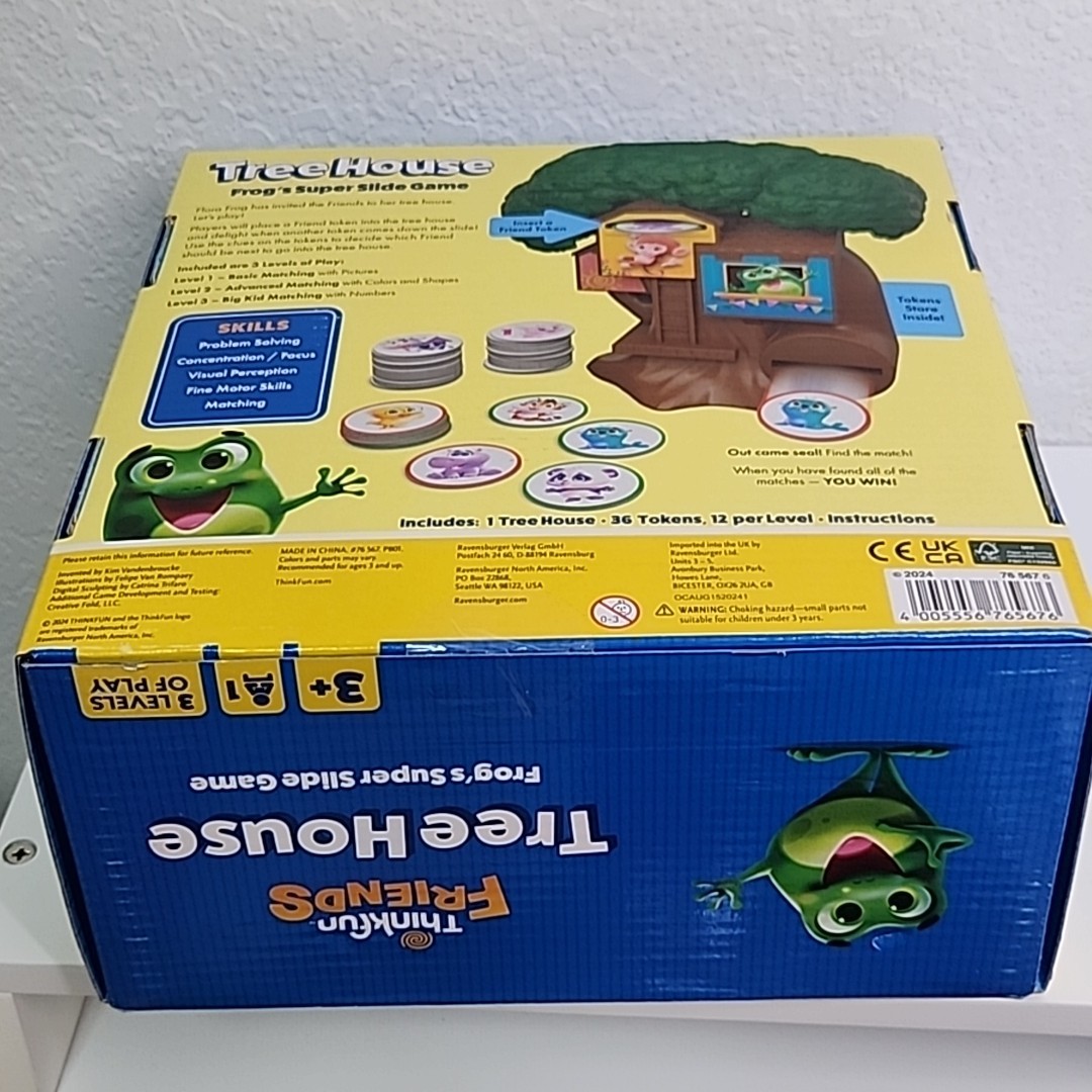 ThinkFun Friends Tree House Board Game: Frog’s super slide Educational Focus