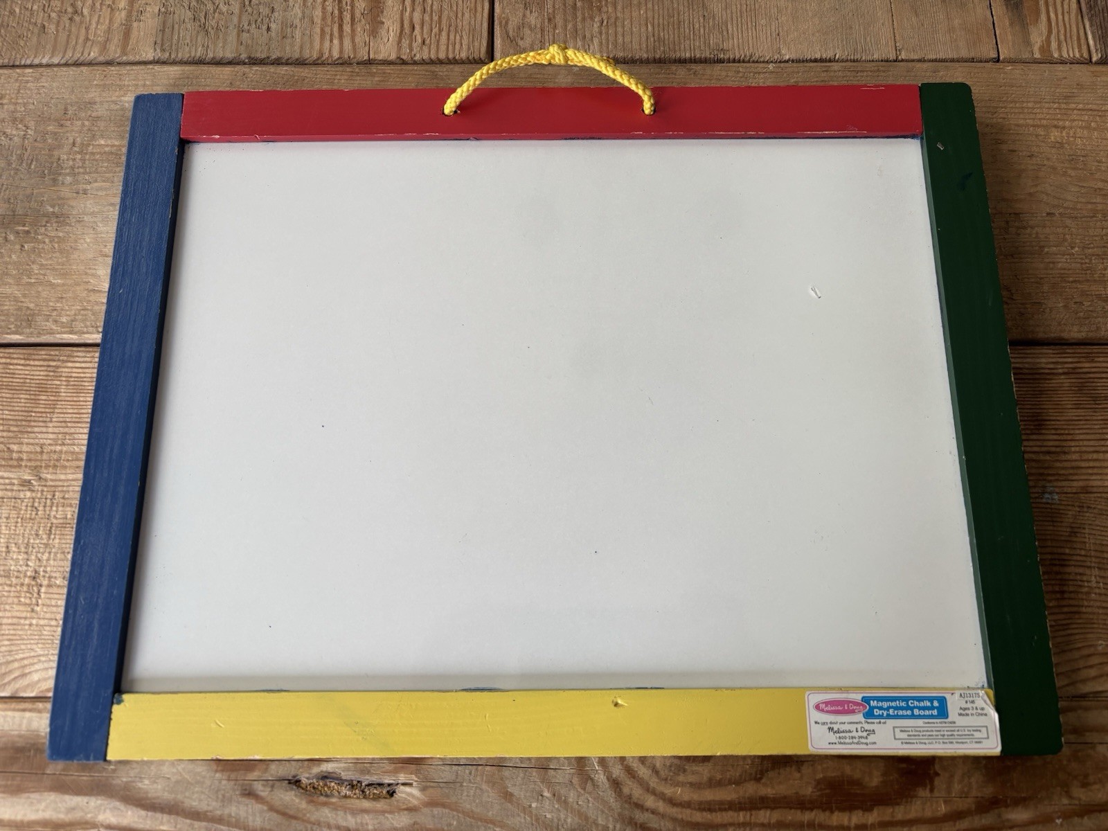 Melissa & Doug ChalkBoard And Dry Erase Board EUC Chalk Whiteboard