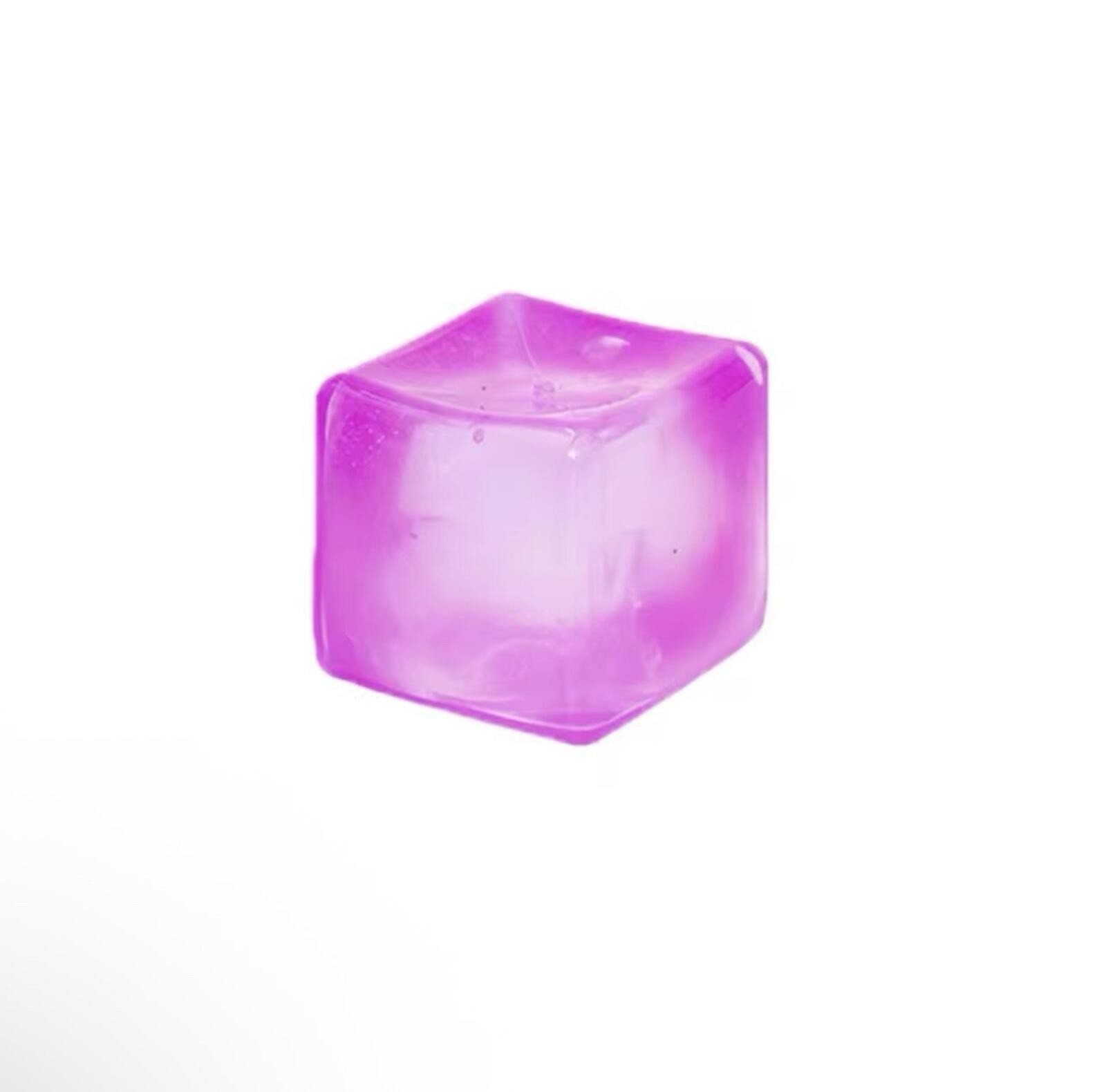 Super Solid Squish Cube Squeeze Ball Sensory Toy PURPLE 3+ Years