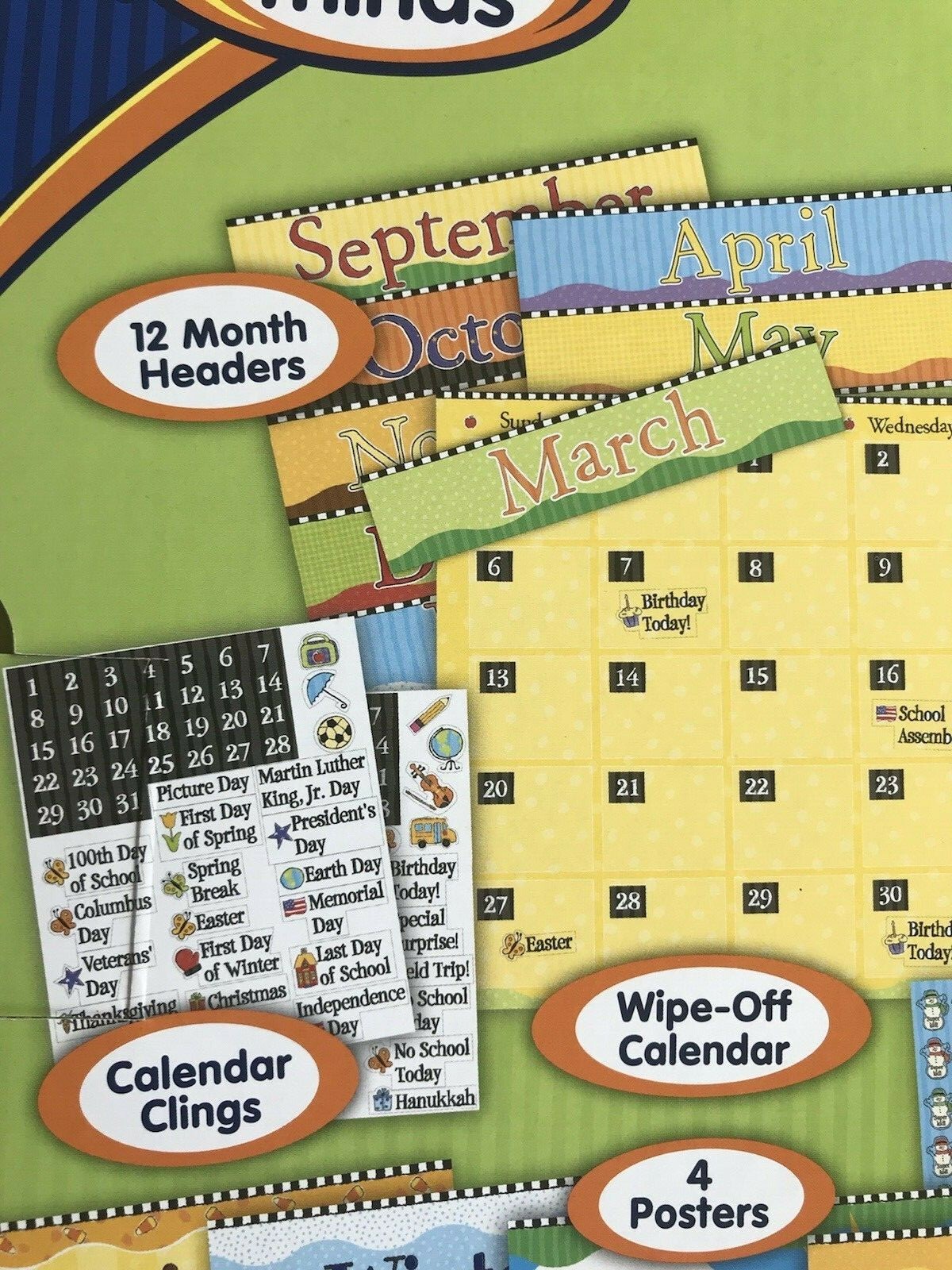 Seasonal Calendar Activity Kit Homeschool Preschool Educational New Active Minds