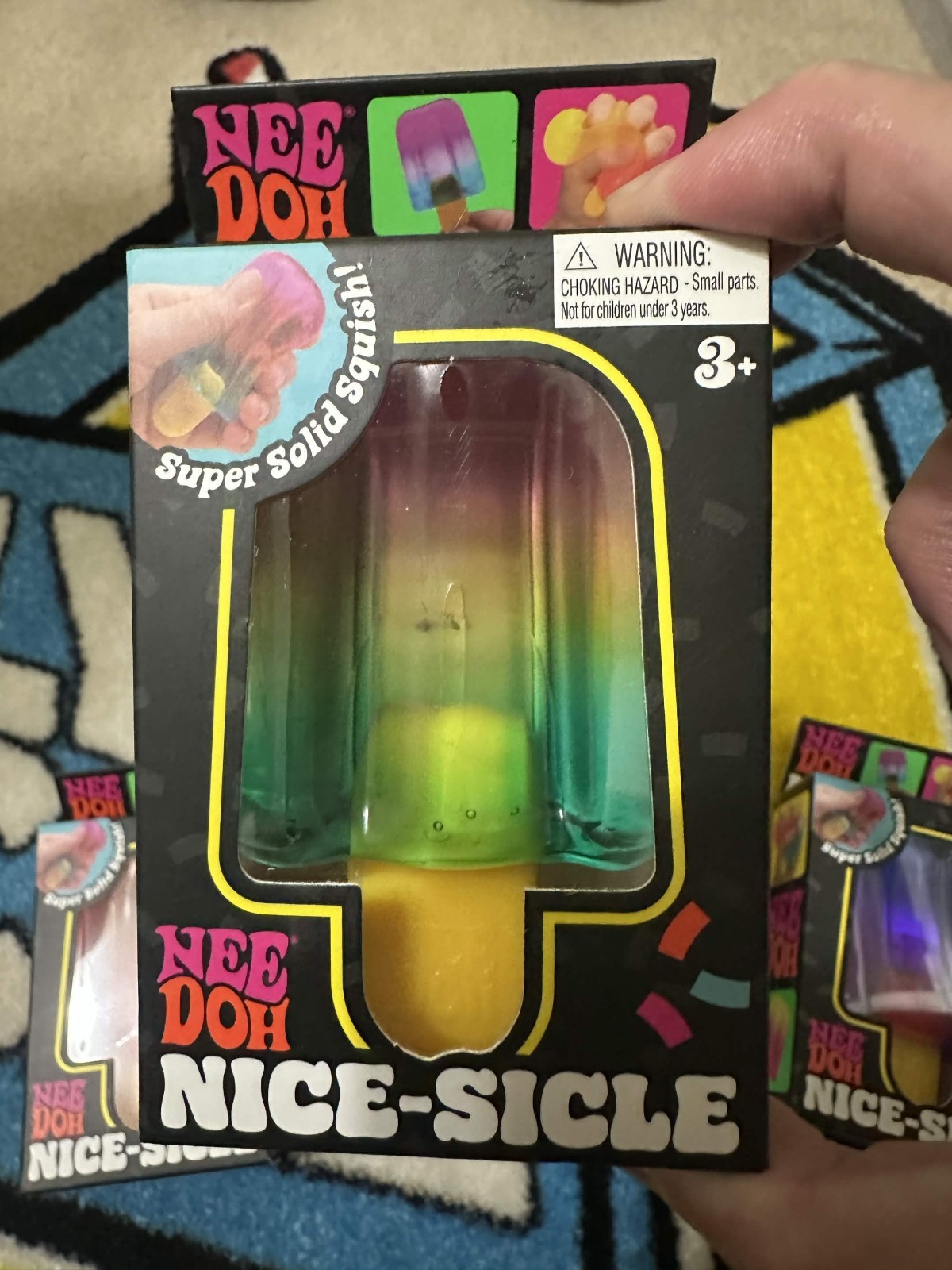 Authentic Nee Doh Schylling Needoh Nice-Sicle Squishy Toy Popsicle