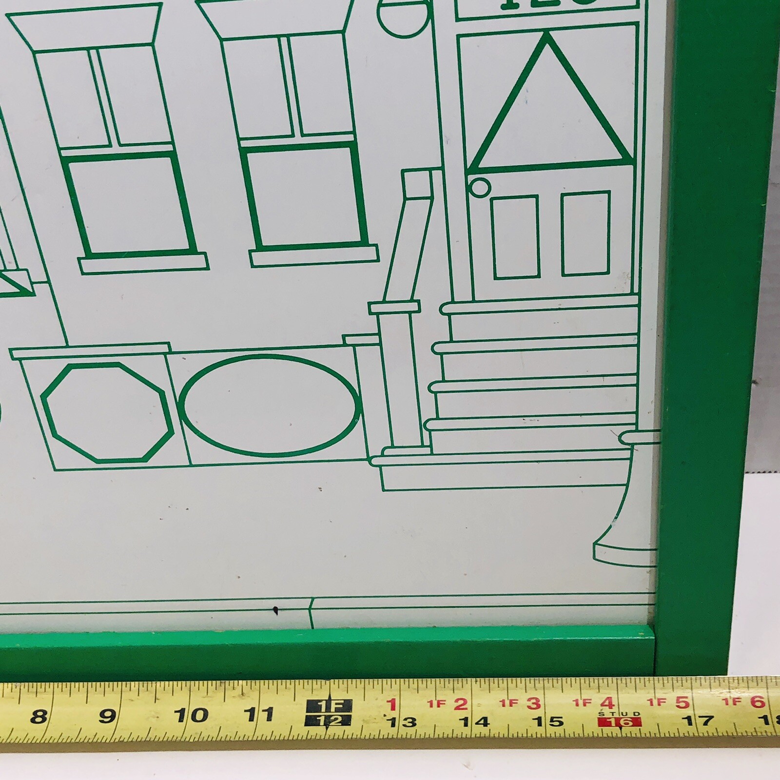 Vintage 1970s Sesame Street Magnetic Activity Learning Board 17.5” x 15.5”