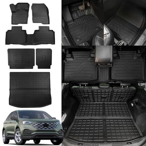 Trunk Mat+Backrest Mats+Floor Mats Rongtaod Floor Mats Compatible with 2015-2024