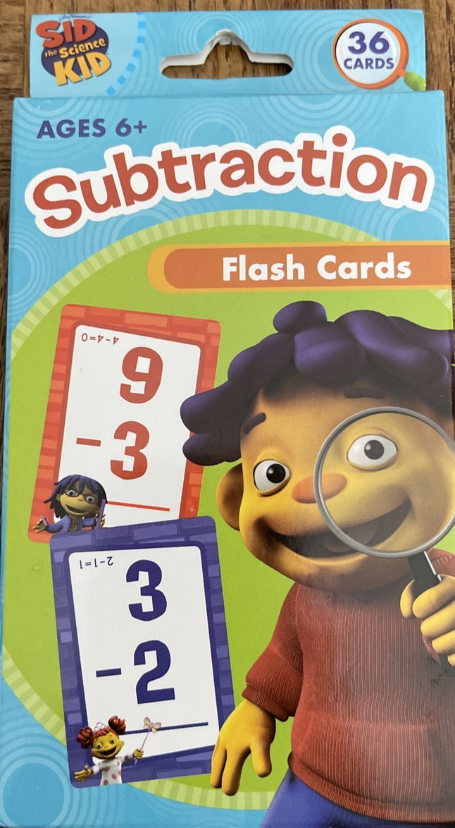 Sid The Science Kid Subtraction Flash Cards-Brand New-SHIPS N 24 HOURS