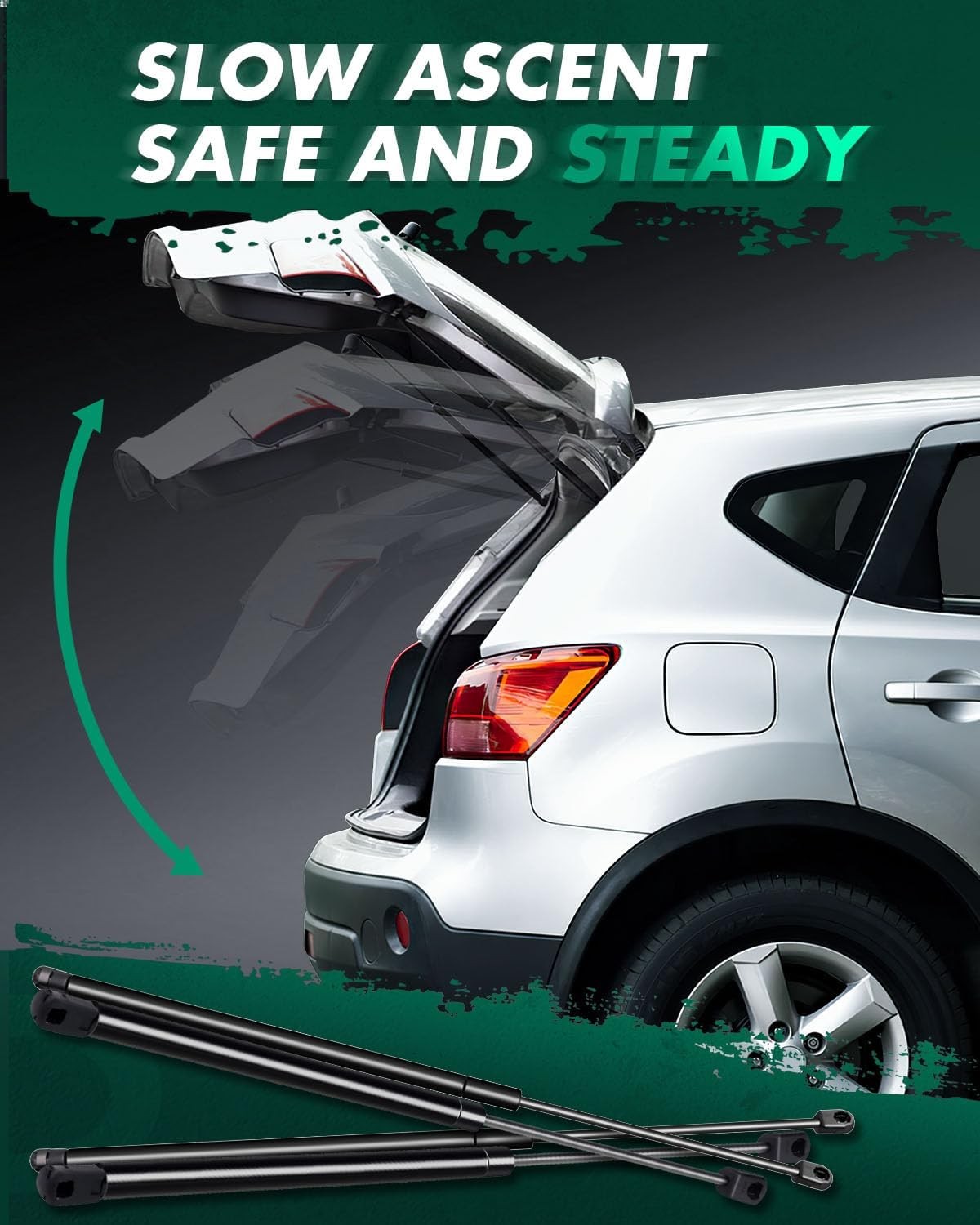 SCITOO Liftgate Window Glass Struts fit for Cadillac for Escalade 2000, Lift Sup