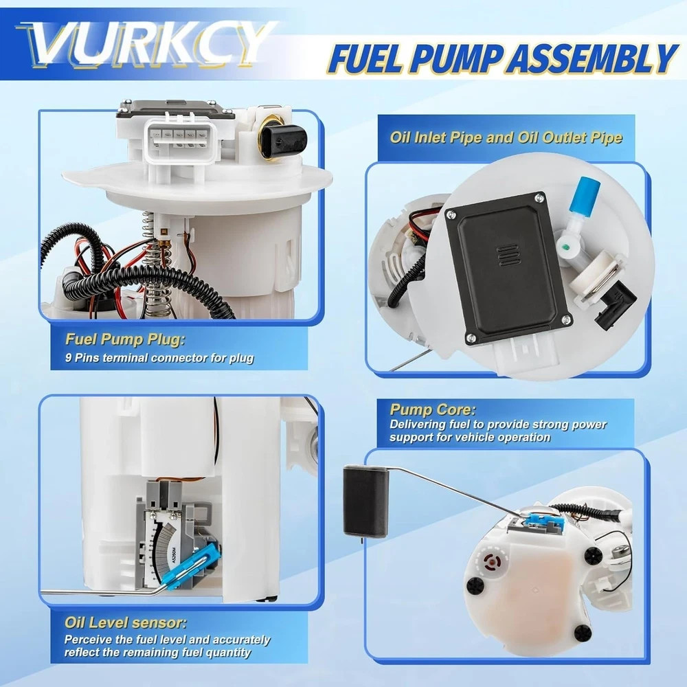 Electric Fuel Pump Module Assembly Compatible with Hyundai Sonata 2015-2019 & Ki