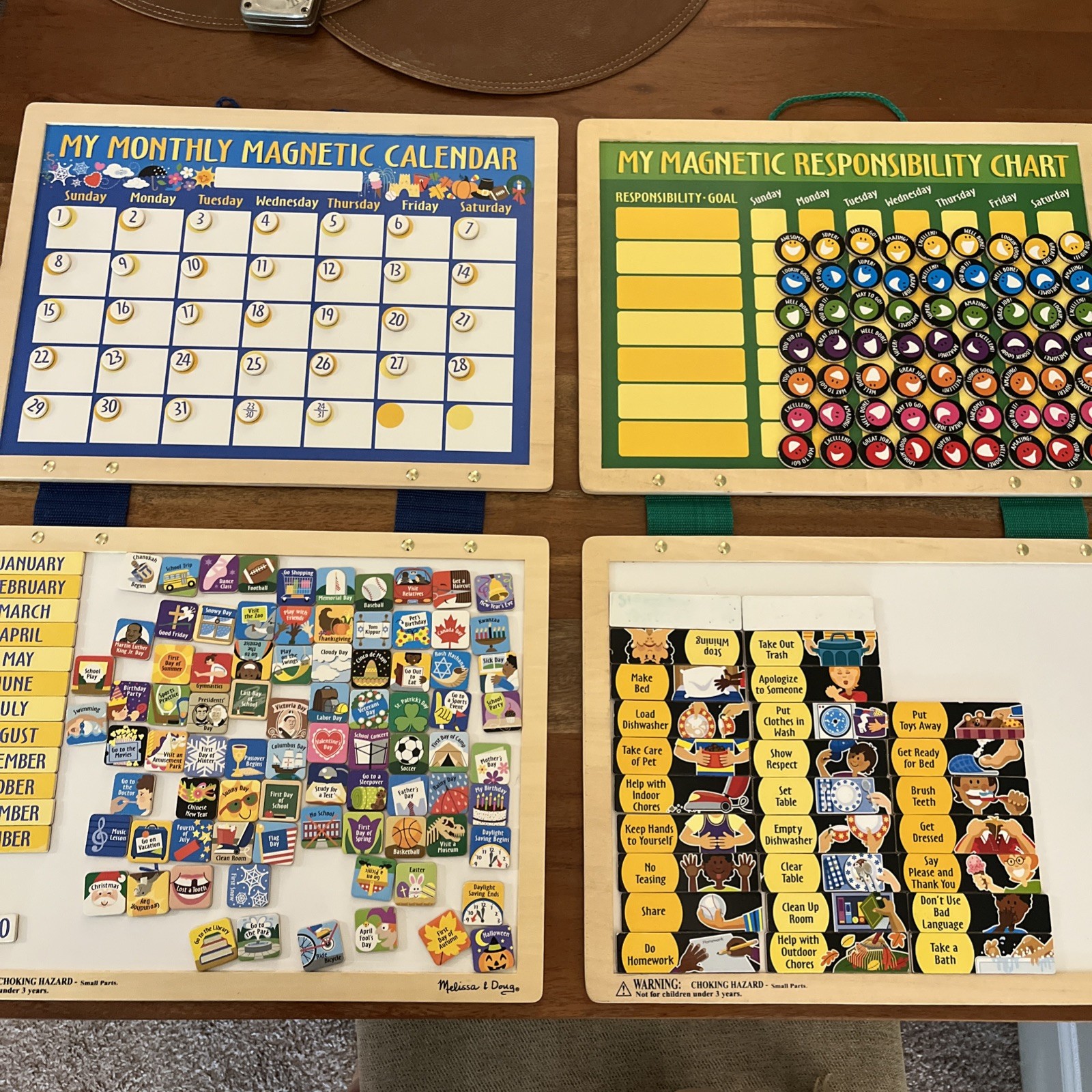 Melissa And Doug Magnetic Sets Responsibility Chart And Monthly Calendar