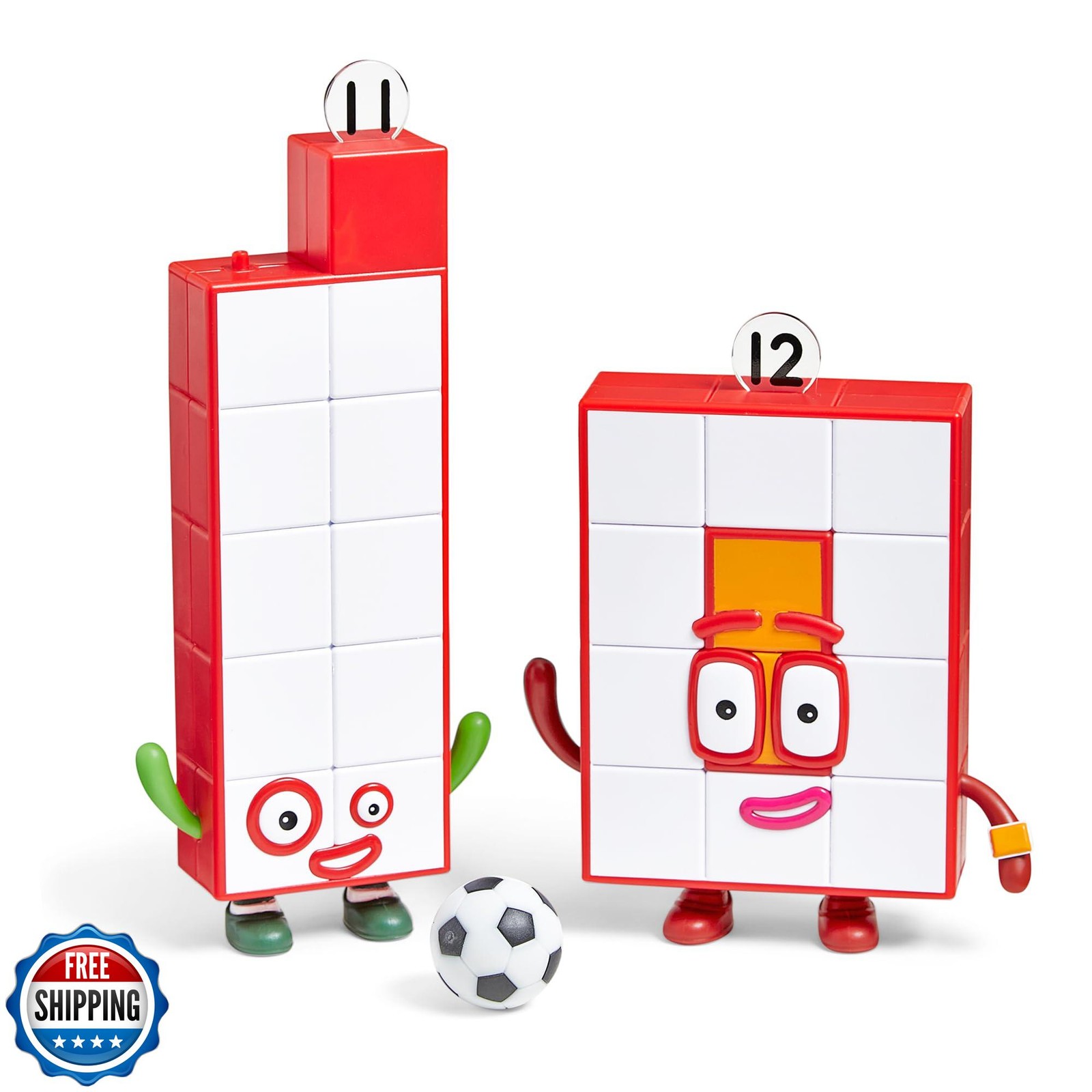 hand2mind Numberblocks Friends Eleven and Twelve Figures, Numbers for Toddler