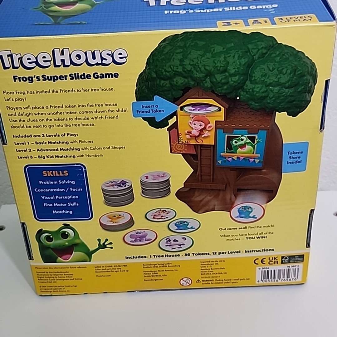 ThinkFun Friends Tree House Board Game: Frog’s super slide Educational Focus