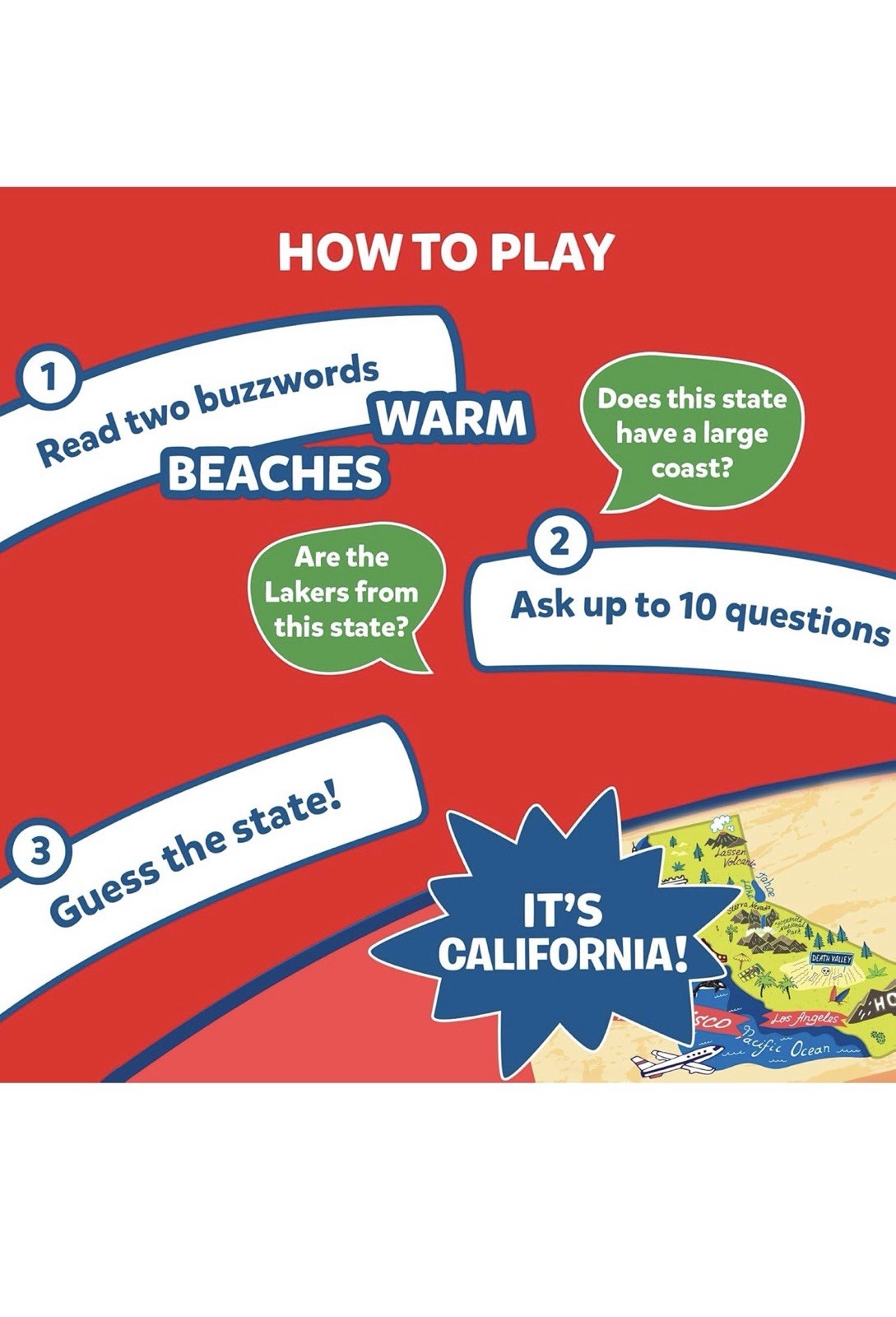 Skillmatics Card Game – Guess in 10 States of America, Educational Toy – NEW