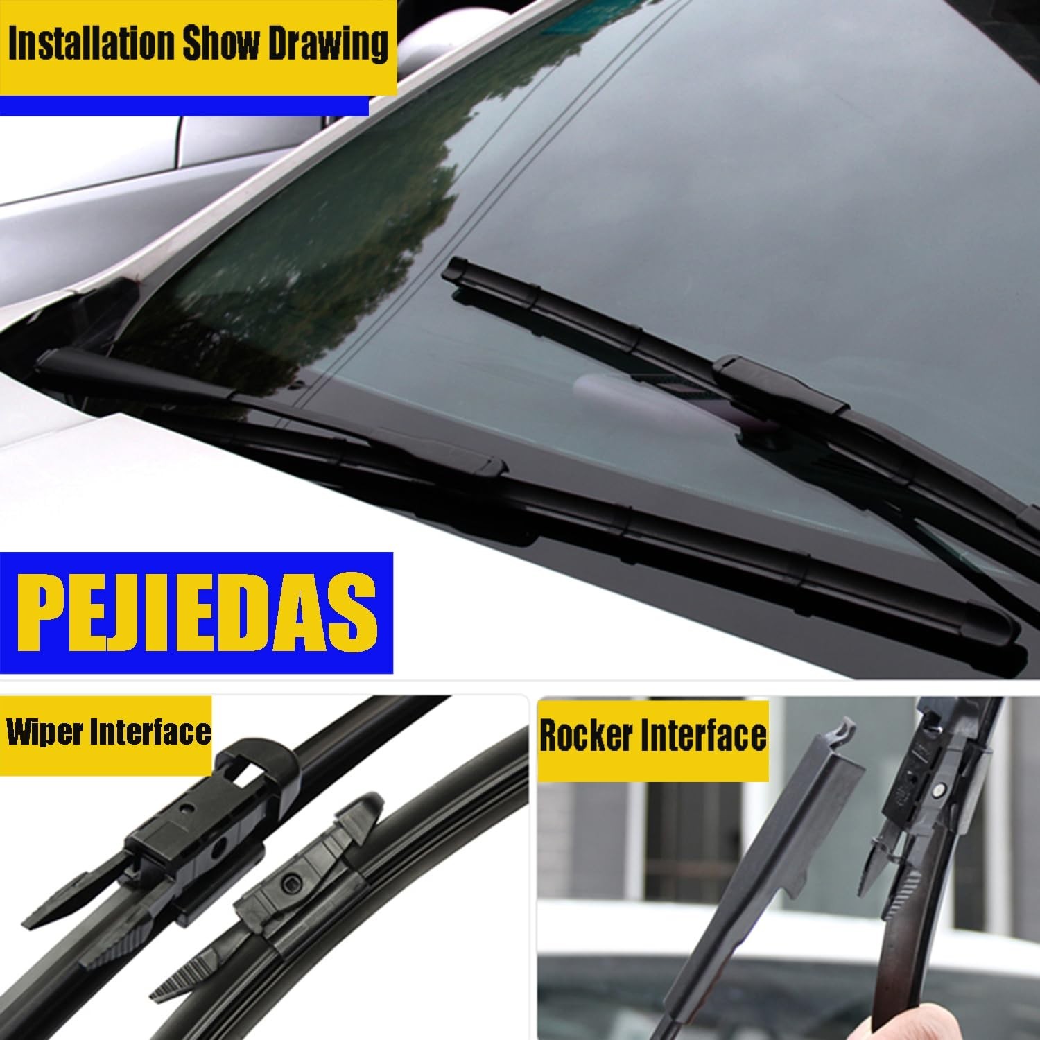 2 x OEM Quality Wiper Blades for Cadillac Escalade 2007-2013/GMC Yukon 2007-2…